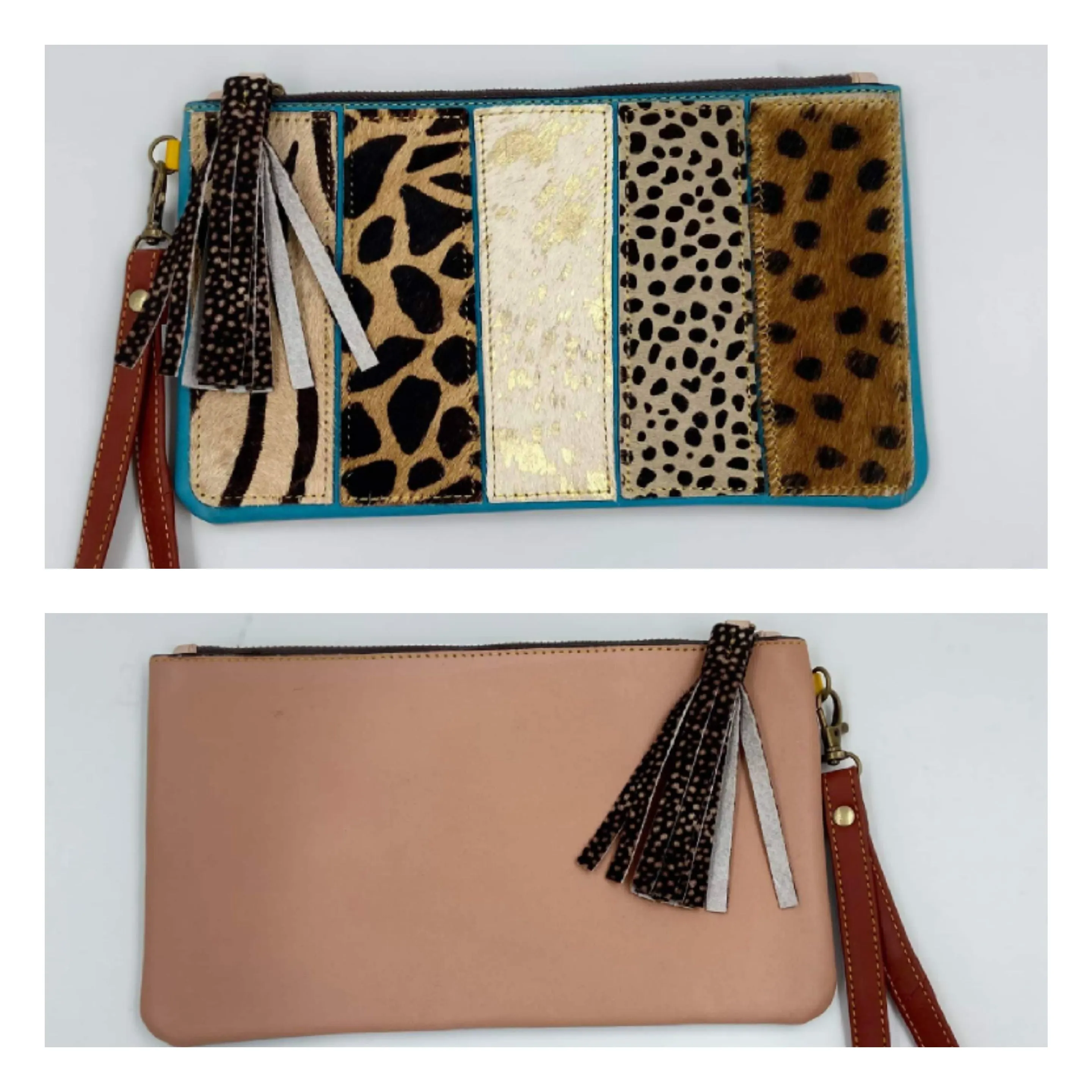 Jacoby Genuine Leather Wristlet - Handmade and One of a Kind