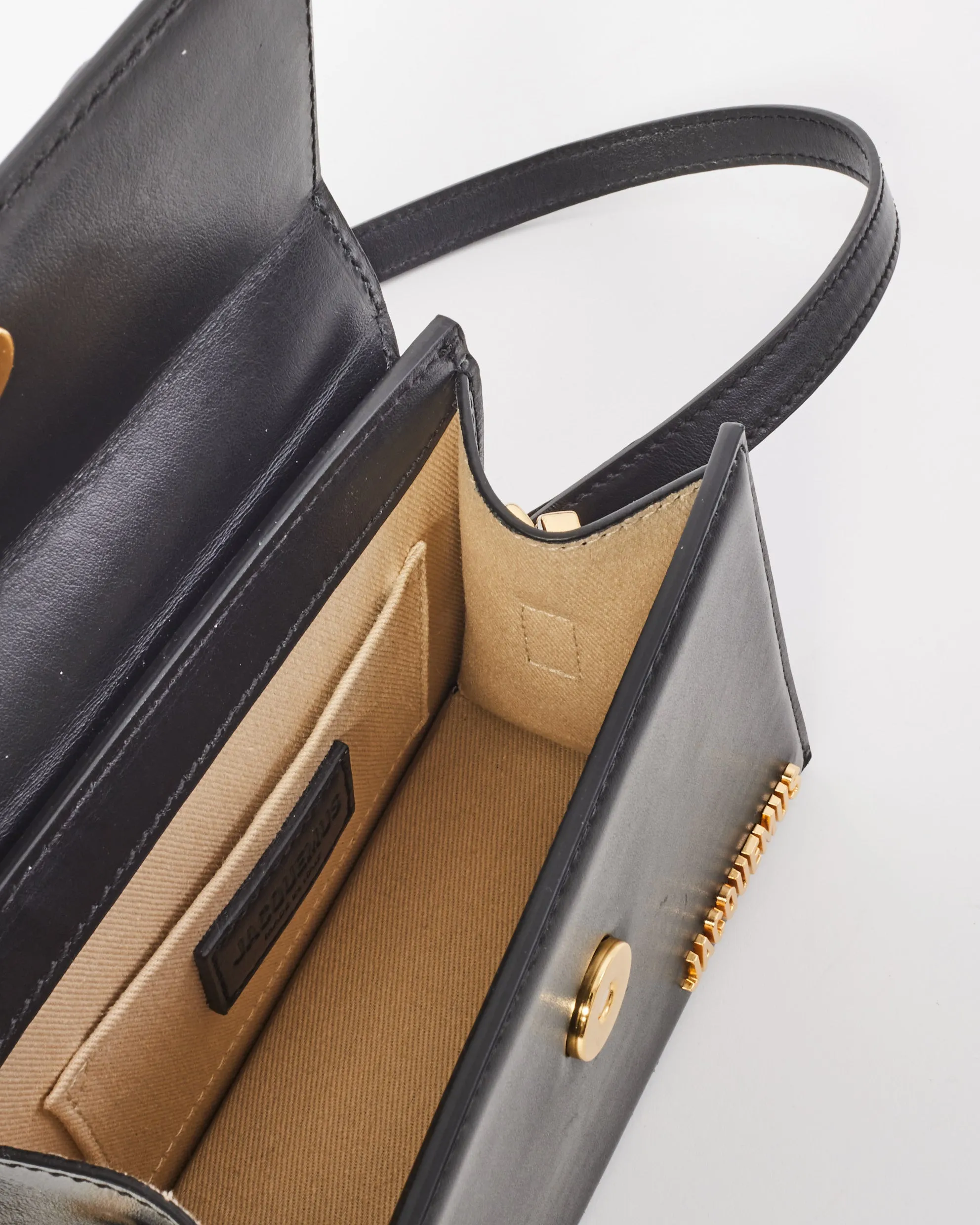 Jacquemus Black Leather Les Classiques "Le Chiquito Noeud" Bag