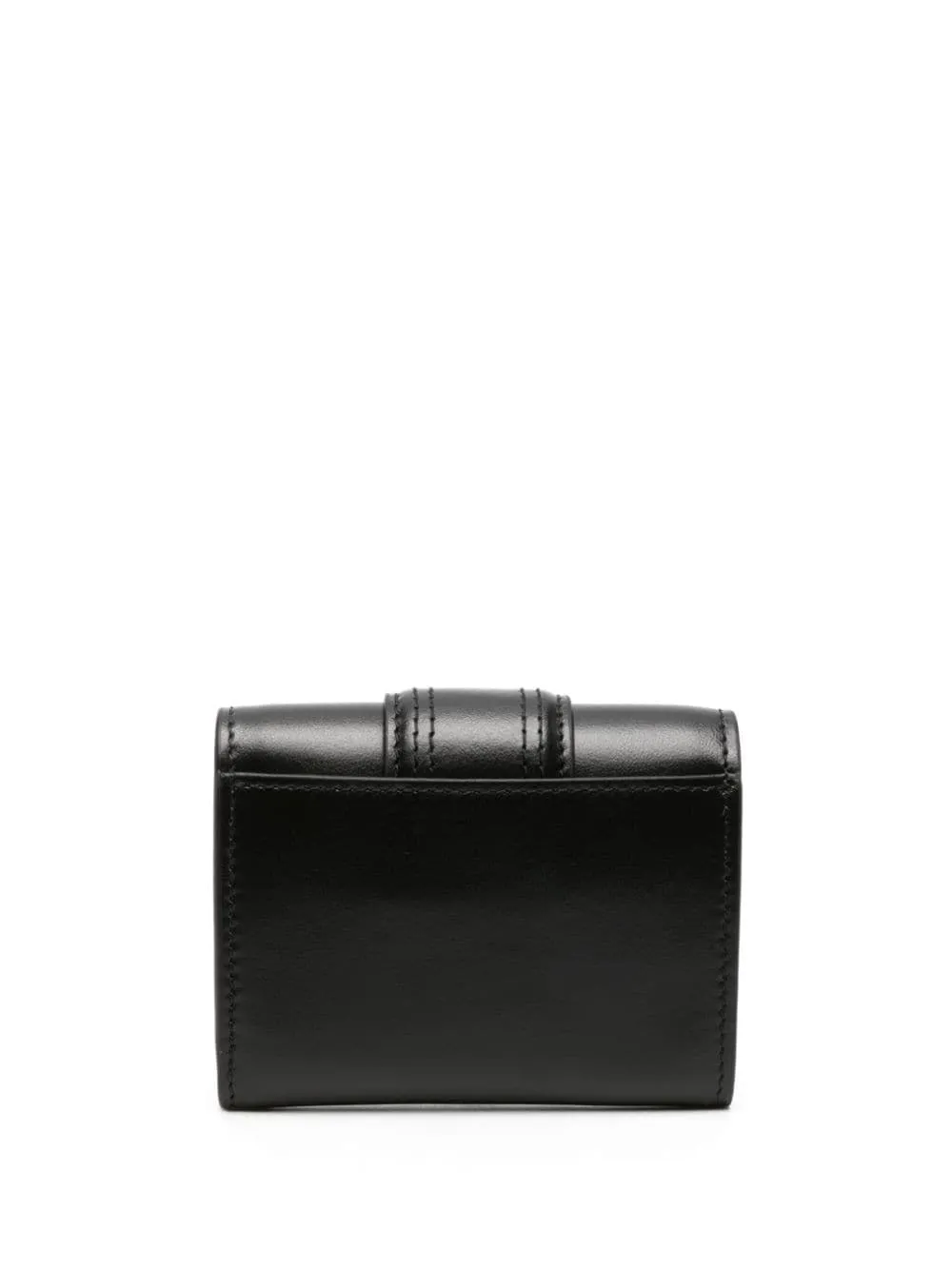 Jacquemus Le Compact Bambino Card Holder Wallet in Black
