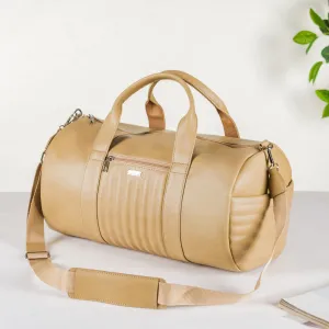 Jet-Setter Duffle Bag Beige Large 17x9 Inch