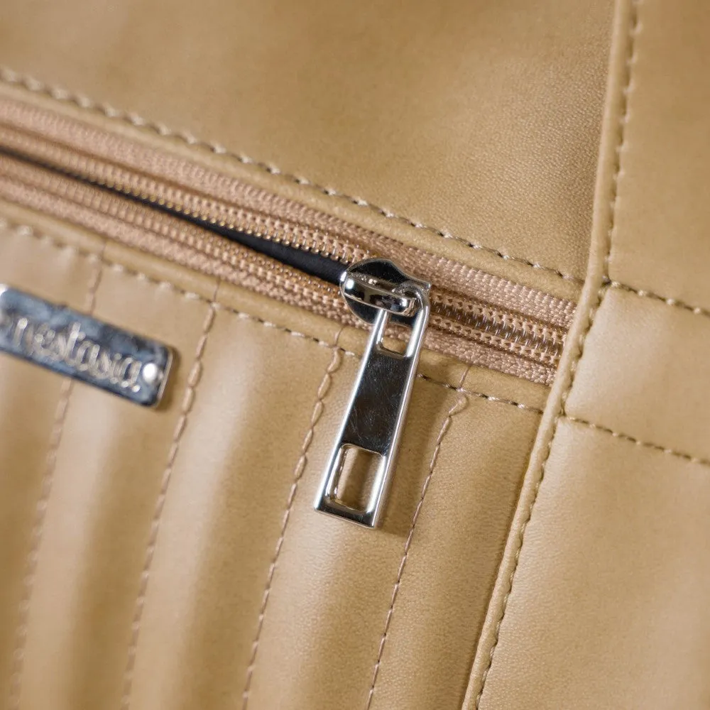 Jet-Setter Duffle Bag Beige Large 17x9 Inch
