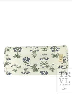 Jewelry Wallet Provence with Green Pinstripe Liner