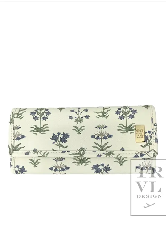 Jewelry Wallet Provence with Green Pinstripe Liner