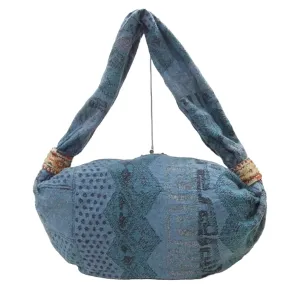 Kapital Fleece Indigo Crazy Pattern Snufkin Shoulder Messenger Bag