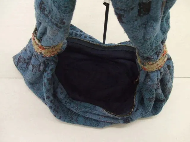 Kapital Fleece Indigo Crazy Pattern Snufkin Shoulder Messenger Bag