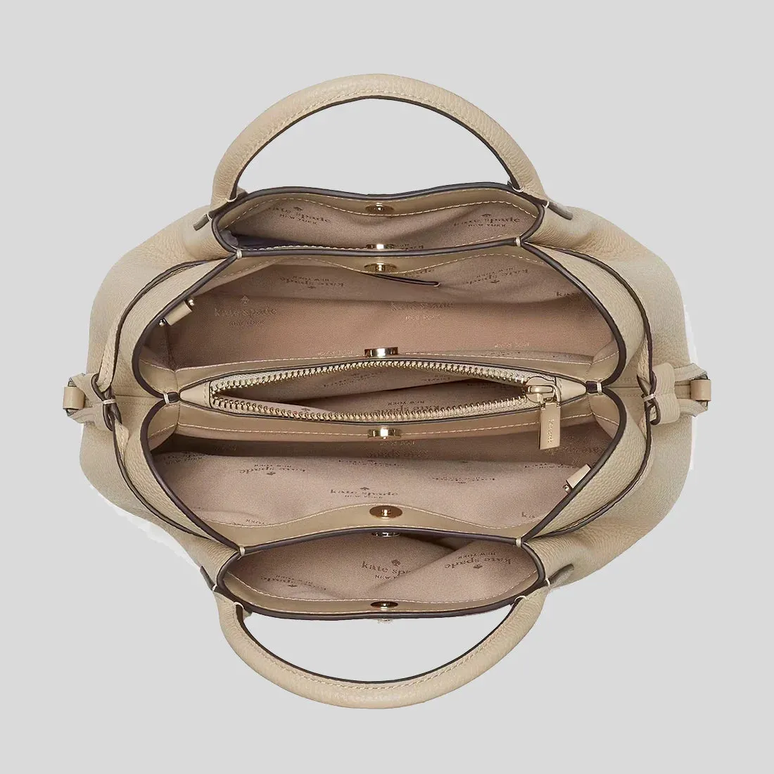 KATE SPADE Dumpling Small Satchel Light Sand RS-K8135