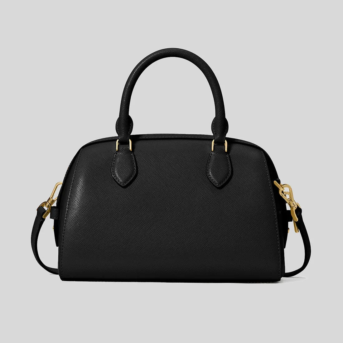KATE SPADE Madison Saffiano Leather Duffle Crossbody Bag Black RS-KF493