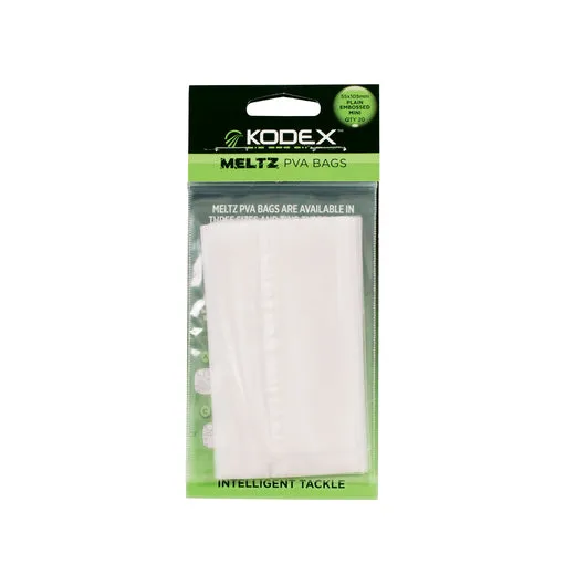 KODEX Meltz PVA Bags - Plain Mini (55x105mm) 20pc pkt