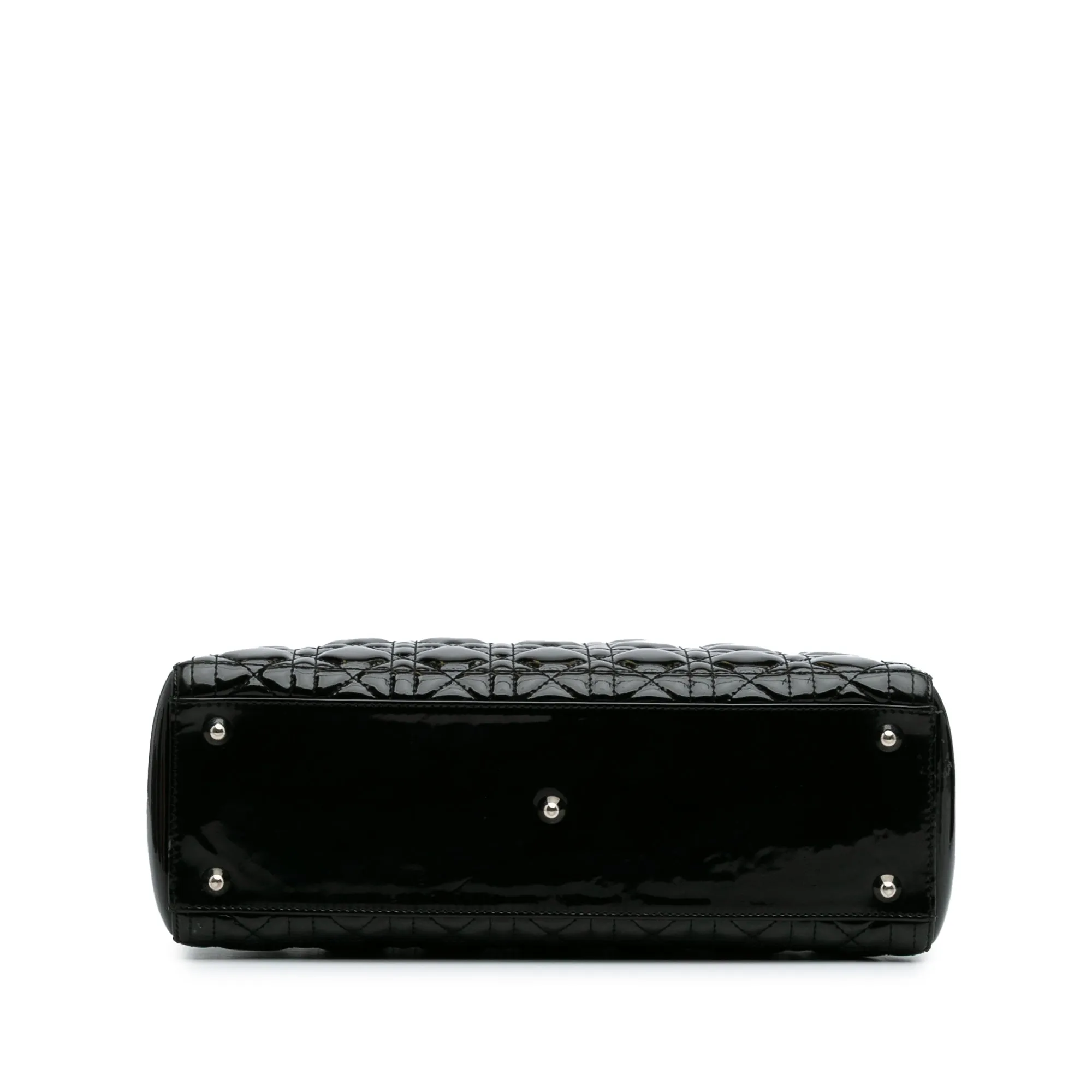Large Patent Cannage Lady Dior