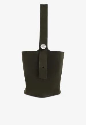 Large Pebble Suede Bucket Bag