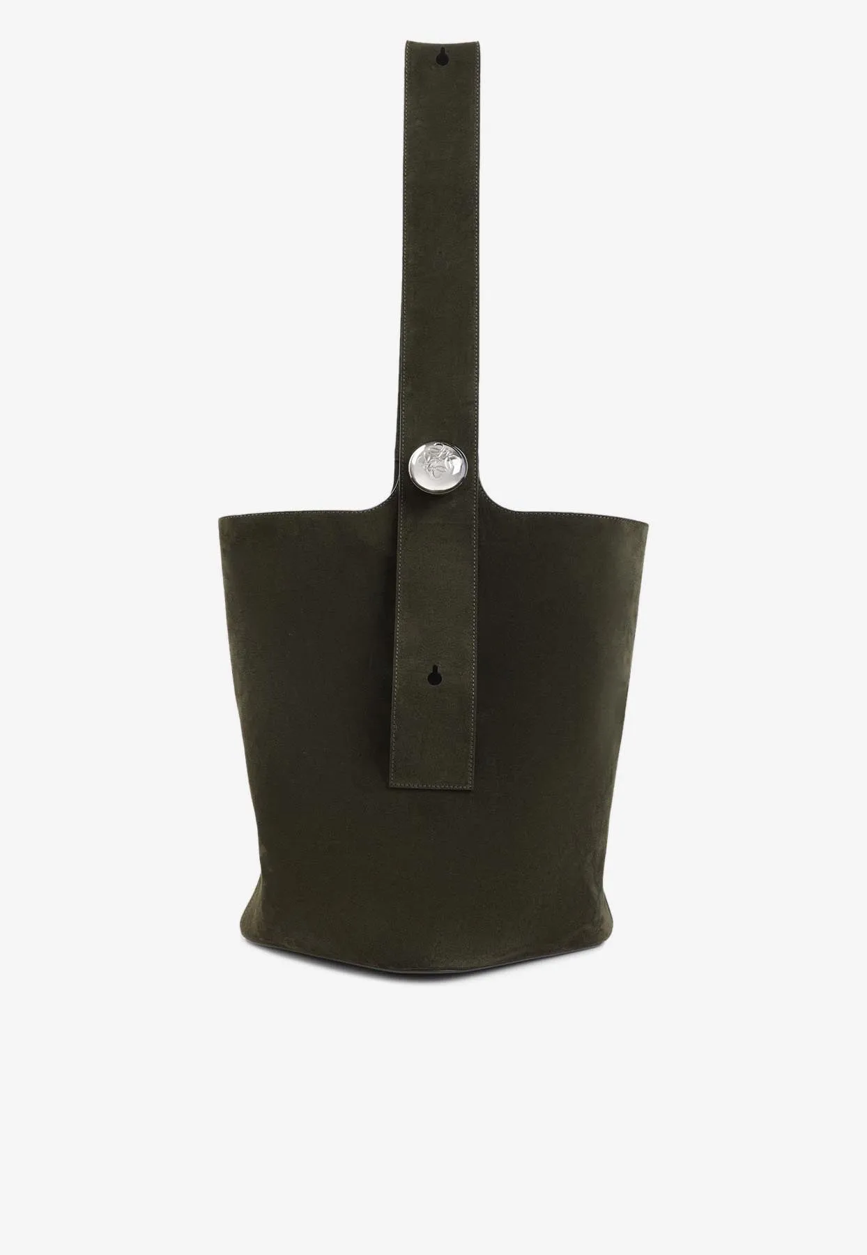 Large Pebble Suede Bucket Bag