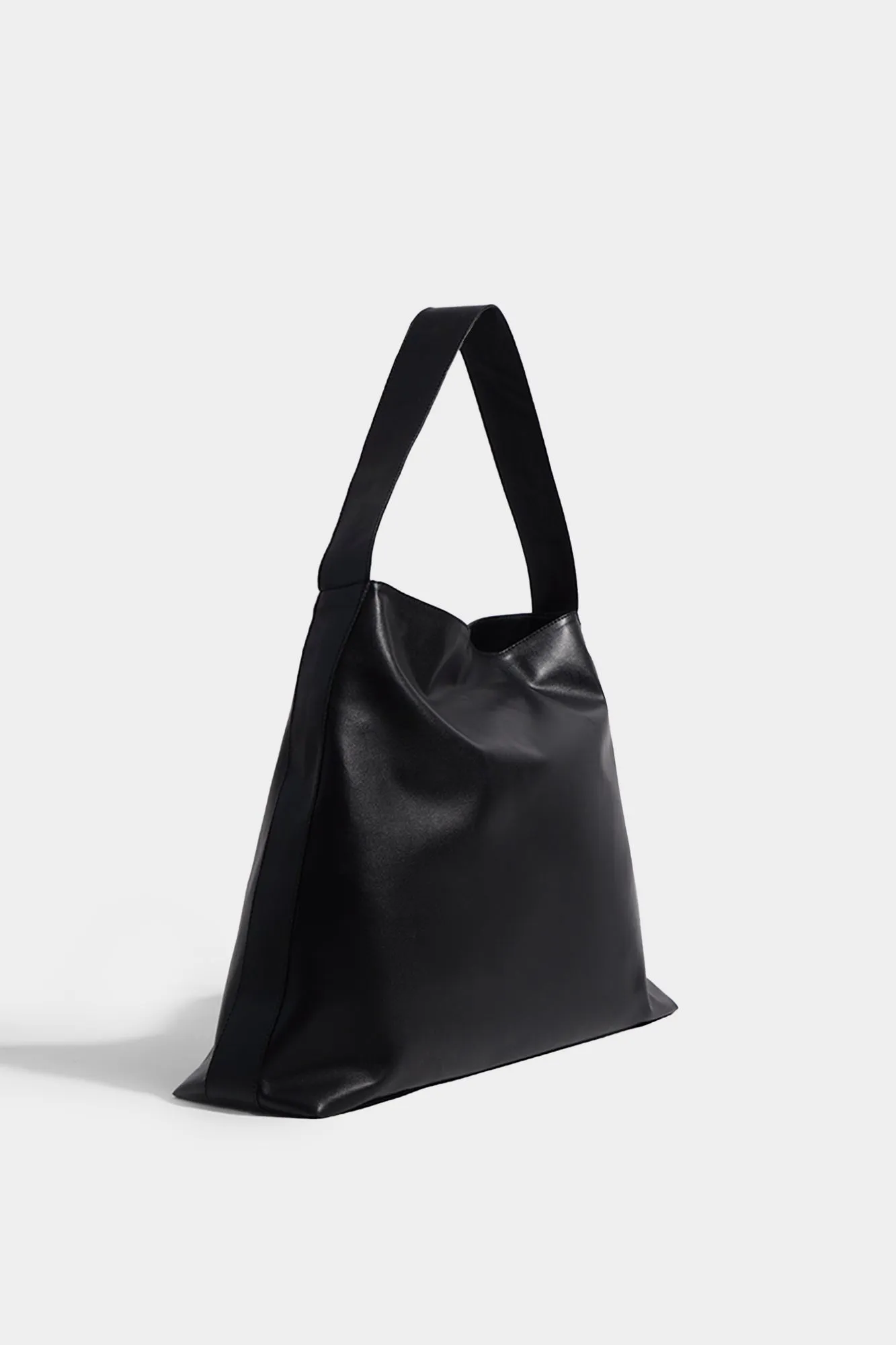Leather Structured Shoulder Bag