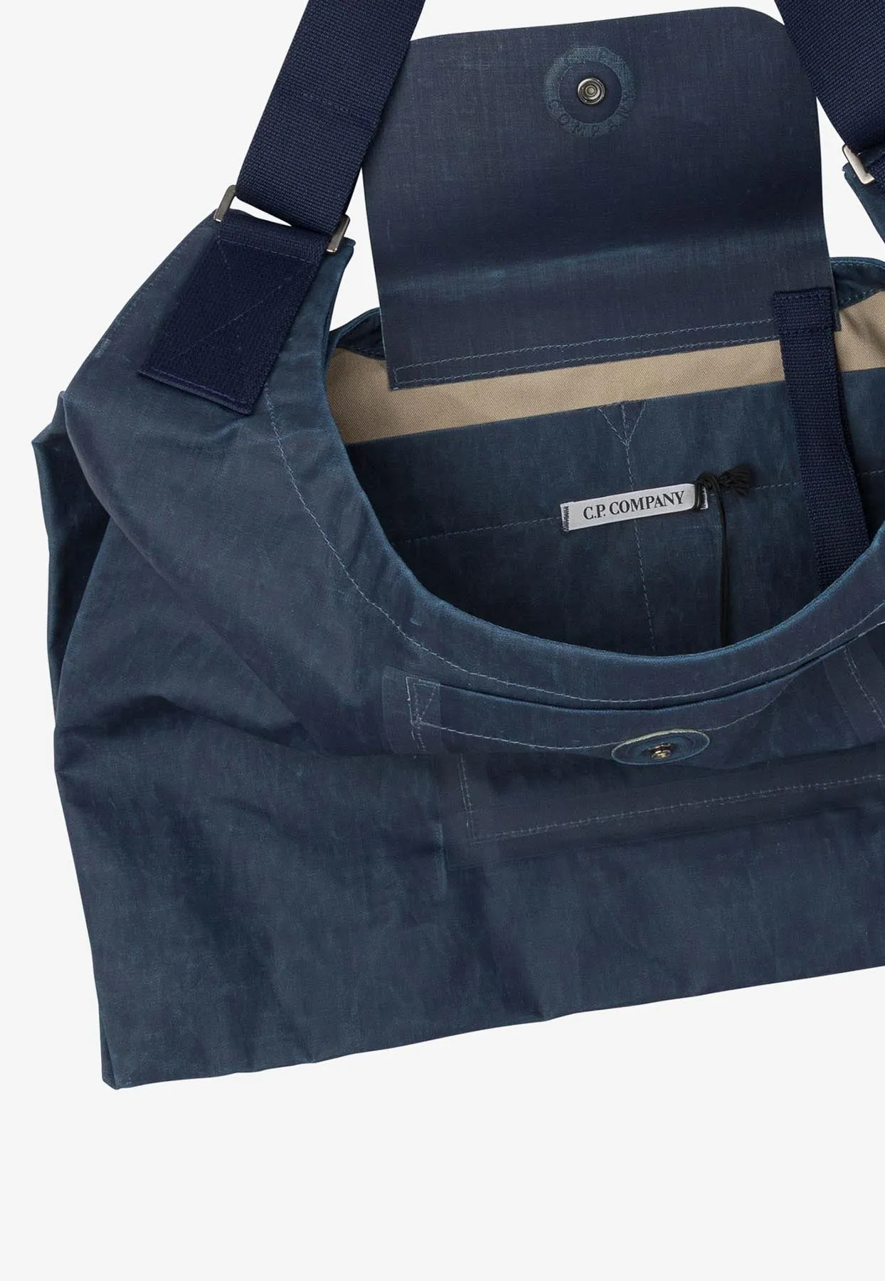 Logo Print Messenger Bag
