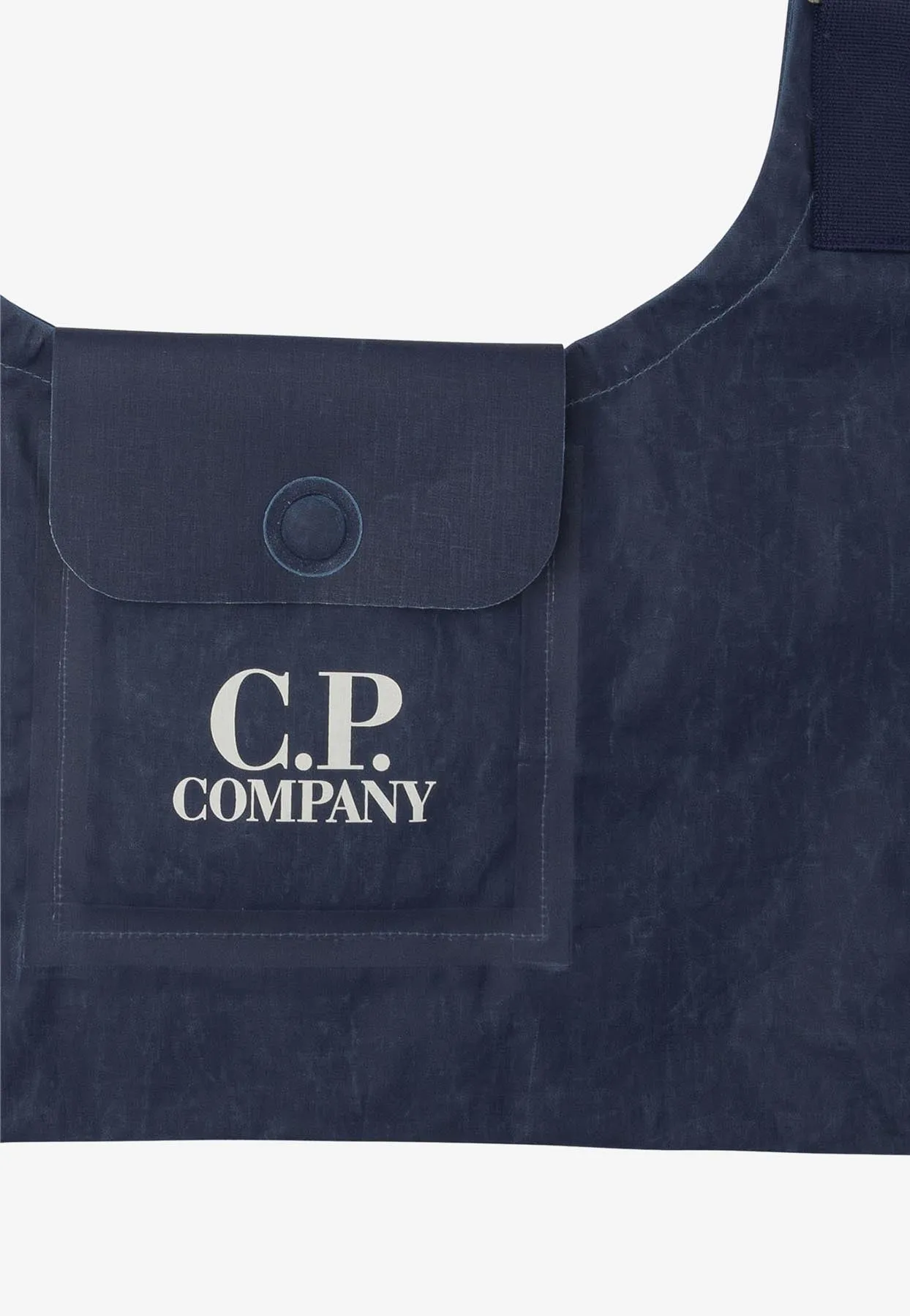 Logo Print Messenger Bag
