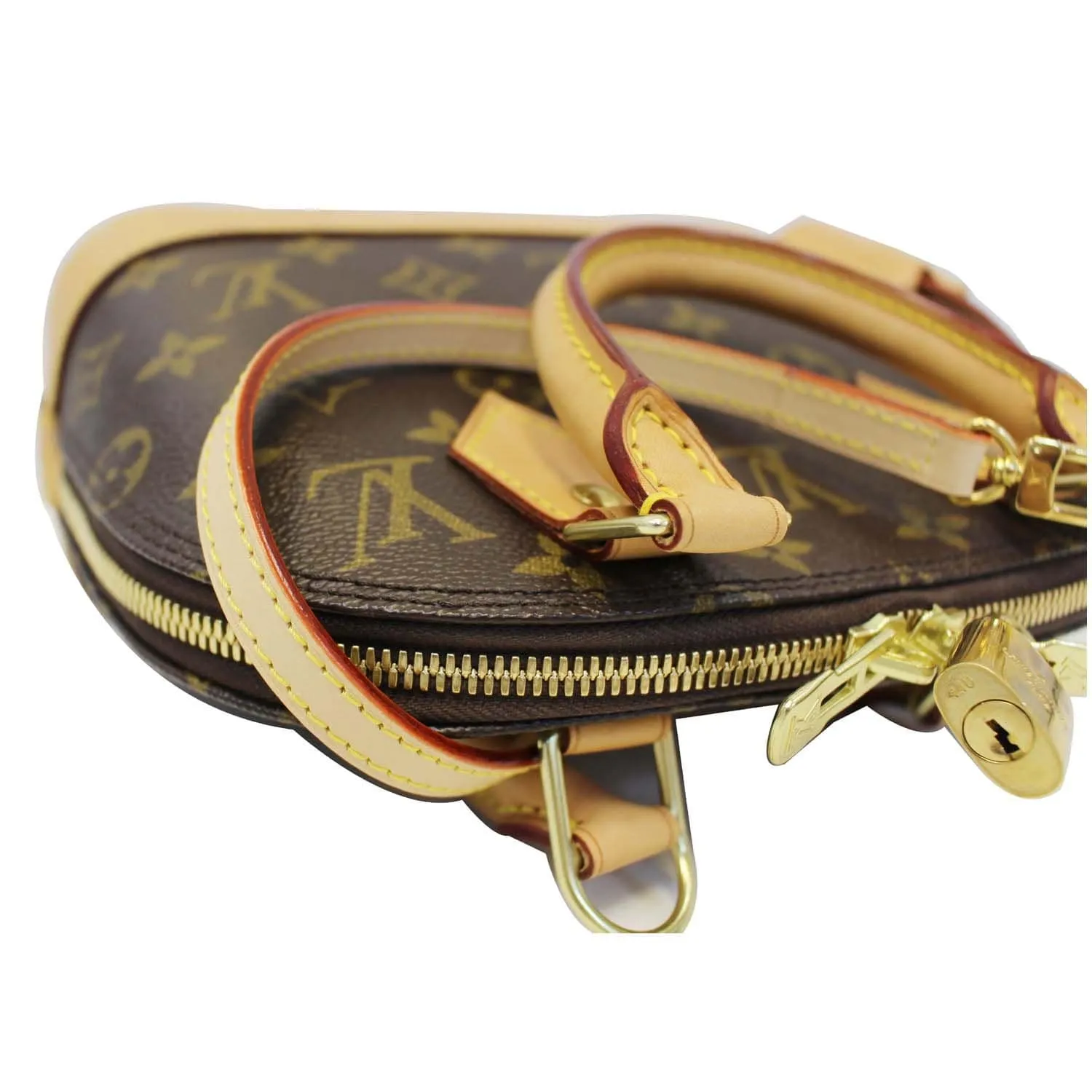 LOUIS VUITTON Alma BB Monogram Canvas Satchel Crossbody Bag