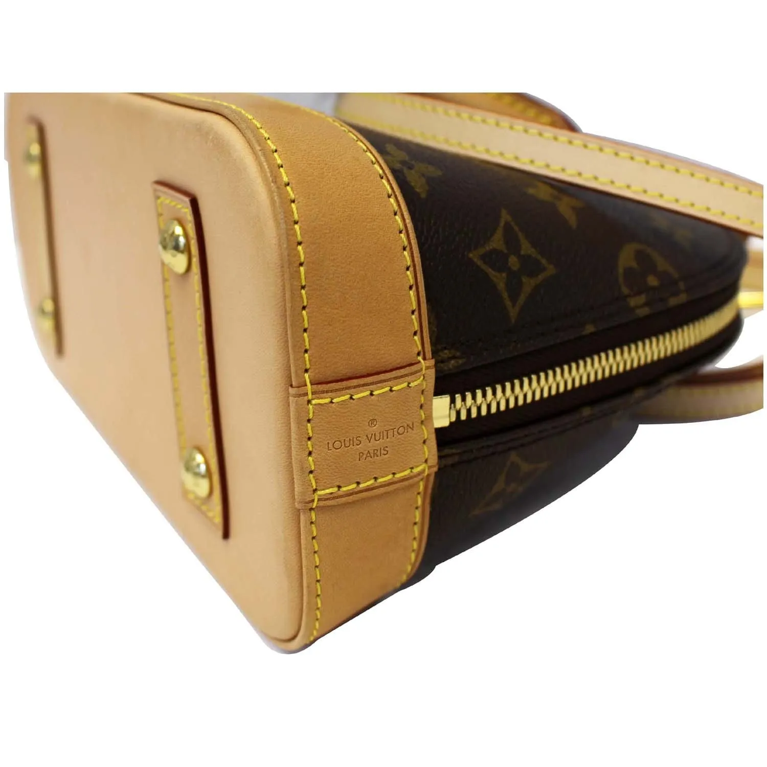 LOUIS VUITTON Alma BB Monogram Canvas Satchel Crossbody Bag