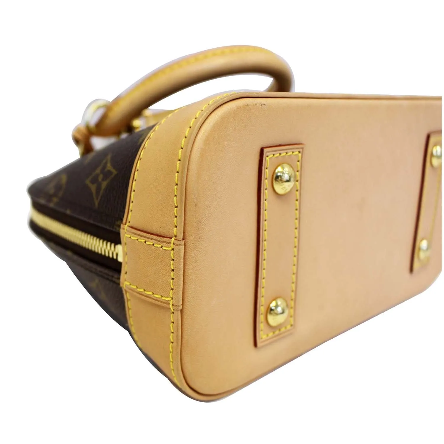 LOUIS VUITTON Alma BB Monogram Canvas Satchel Crossbody Bag