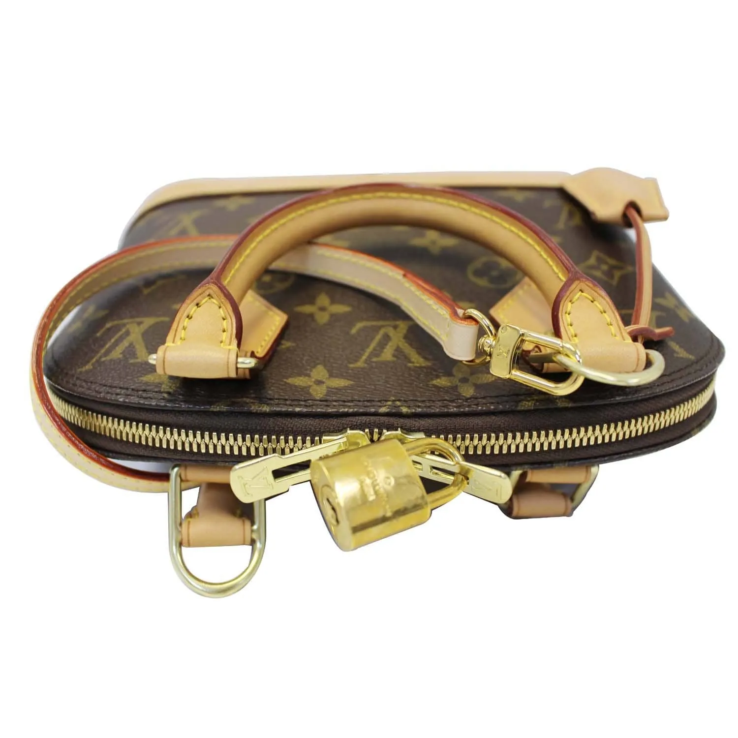 LOUIS VUITTON Alma BB Monogram Canvas Satchel Crossbody Bag