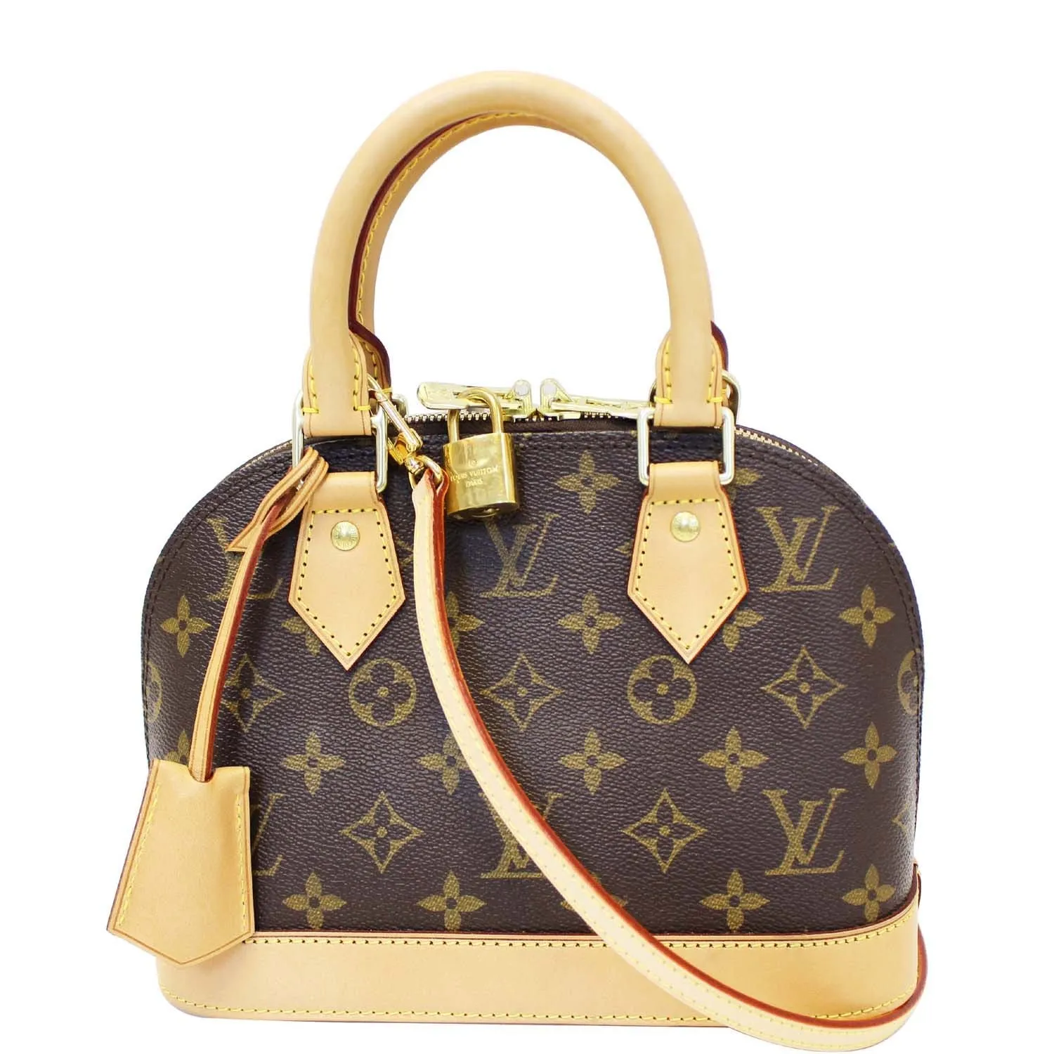 LOUIS VUITTON Alma BB Monogram Canvas Satchel Crossbody Bag