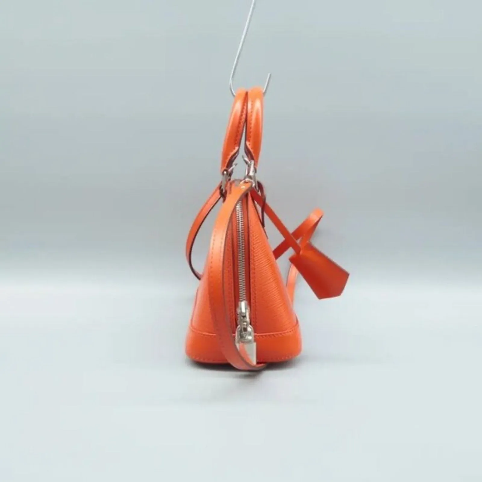 Louis Vuitton Alma BB Orange EPI Leather Satchel