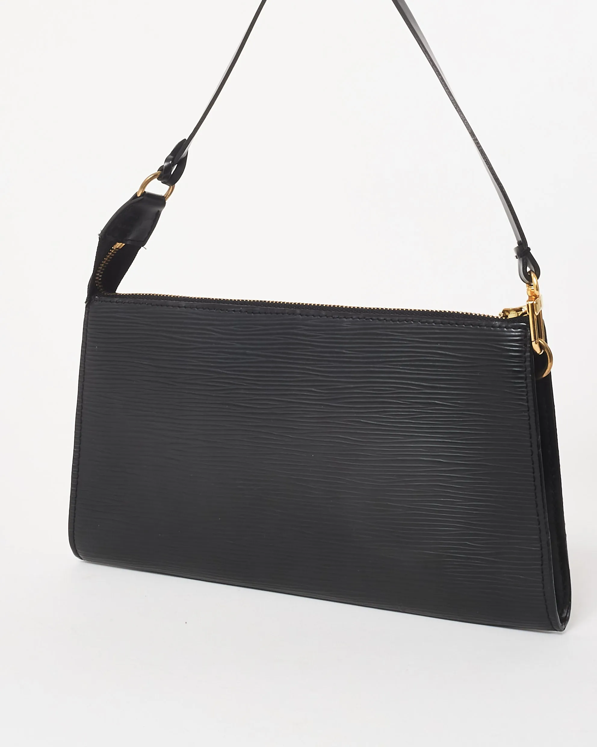 Louis Vuitton Black Epi Leather Pochette Accessoires Shoulder Bag