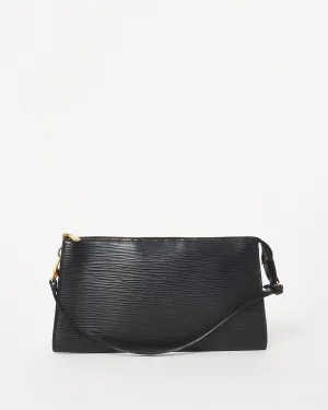 Louis Vuitton Black Epi Leather Pochette Accessoires Shoulder Bag