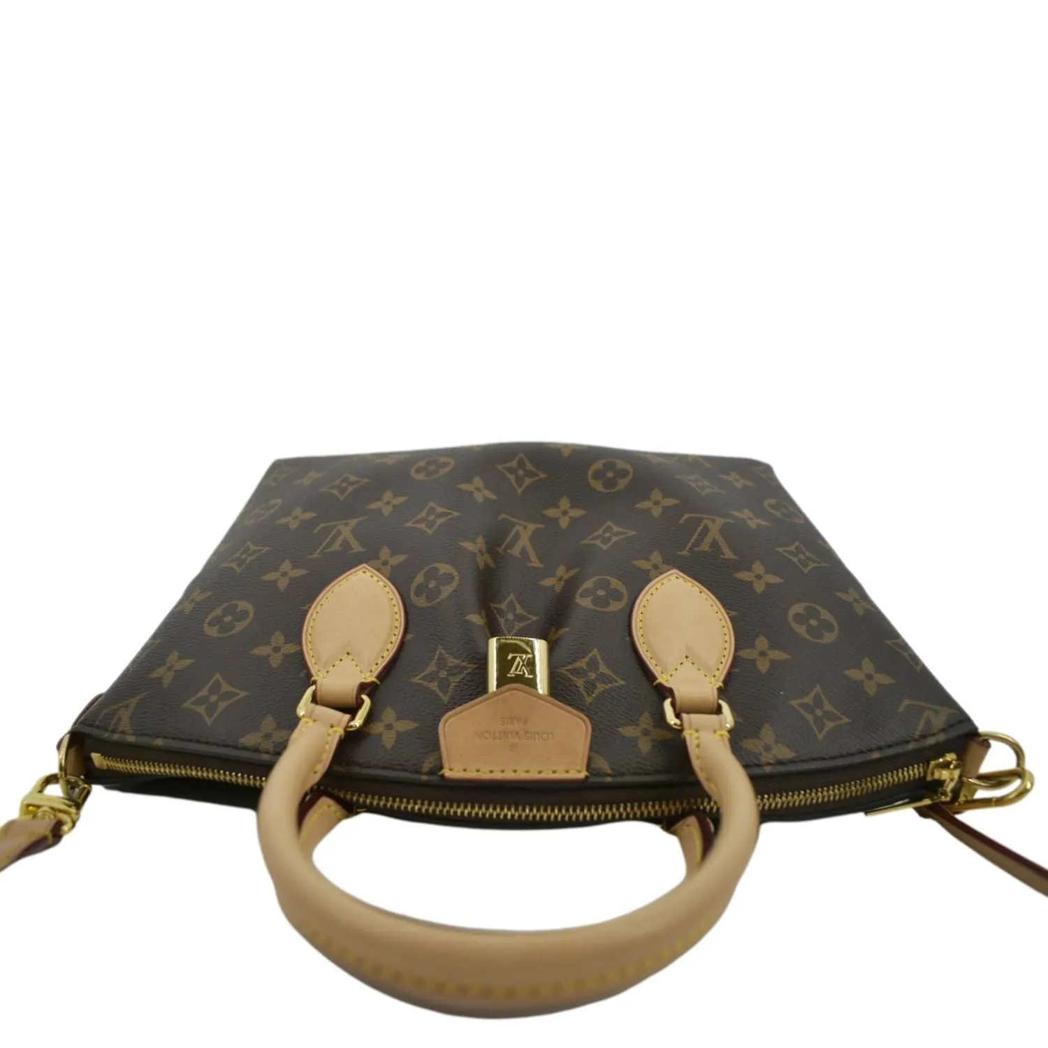 LOUIS VUITTON Boetie PM NM Monogram Canvas Satchel Shoulder Bag Brown