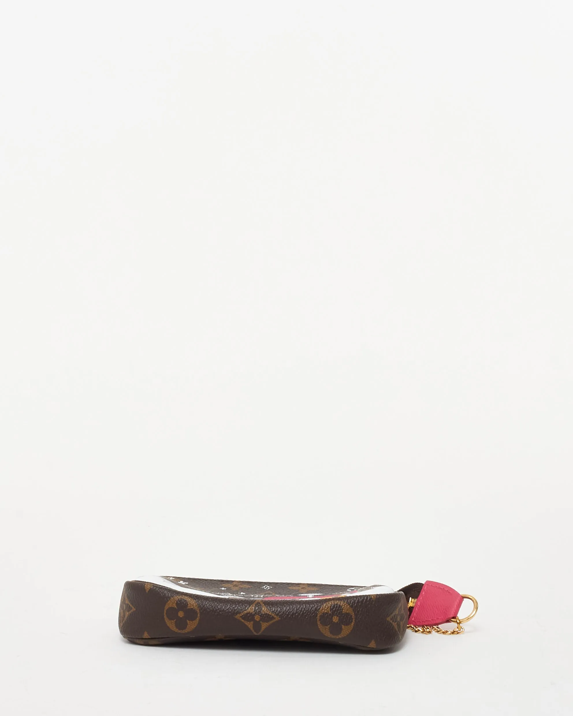 Louis Vuitton Brown Monogram Coated Canvas Christmas Animation Courchevel Mini Pochette Accessoires Bag