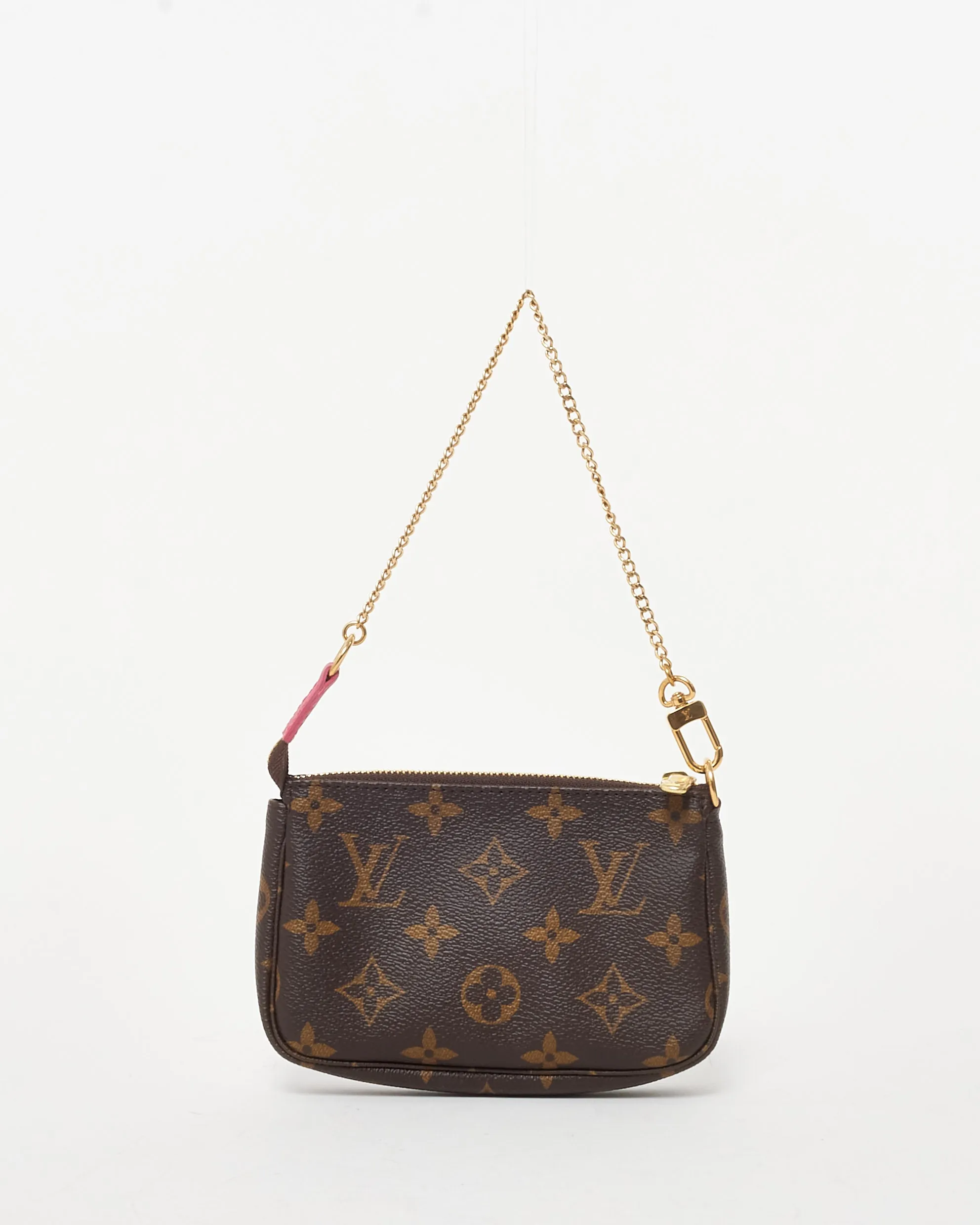 Louis Vuitton Brown Monogram Coated Canvas Christmas Animation Courchevel Mini Pochette Accessoires Bag