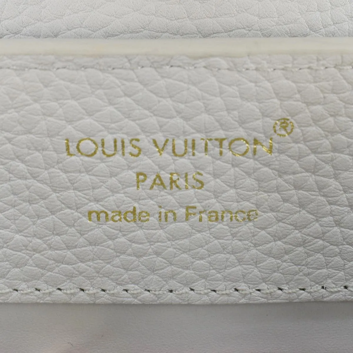LOUIS VUITTON Capucines BB Taurillon Leather Shoulder Bag Silver