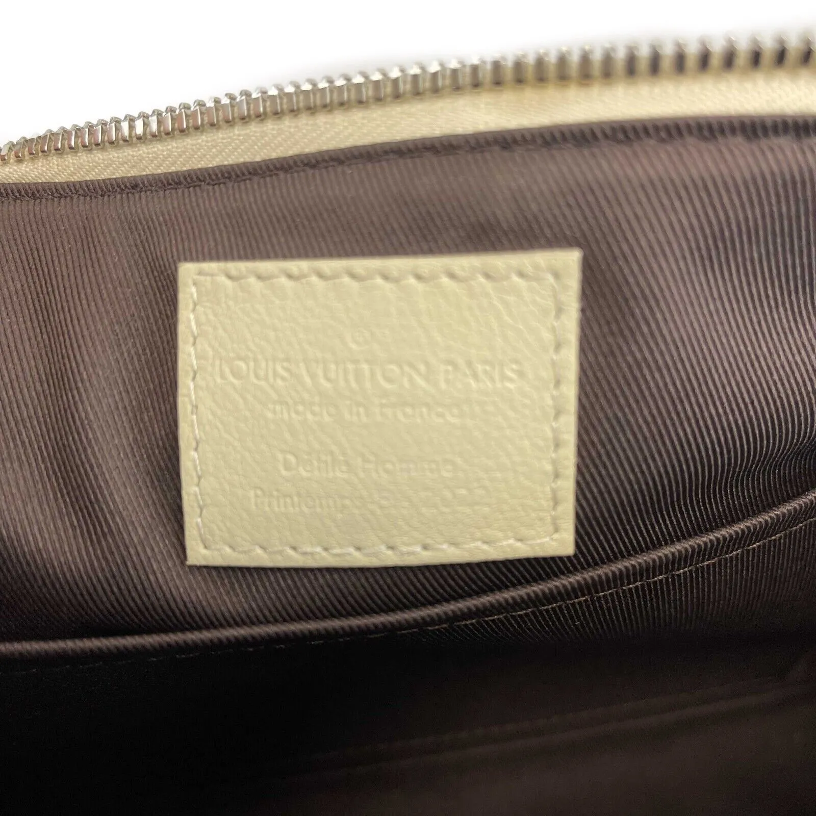 Louis Vuitton - City Keepall Bag Trunk L'oeil Calf Leather Cream Shoulder Bag