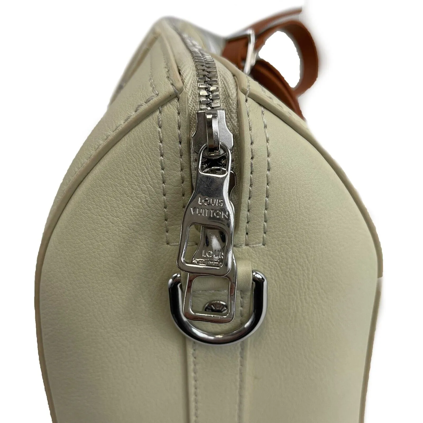Louis Vuitton - City Keepall Bag Trunk L'oeil Calf Leather Cream Shoulder Bag