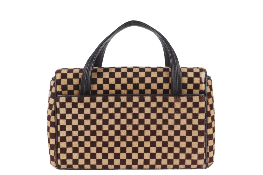 LOUIS VUITTON DAMIER SAUVAGE LIONNE SATCHEL (M92131) NO DUST COVER