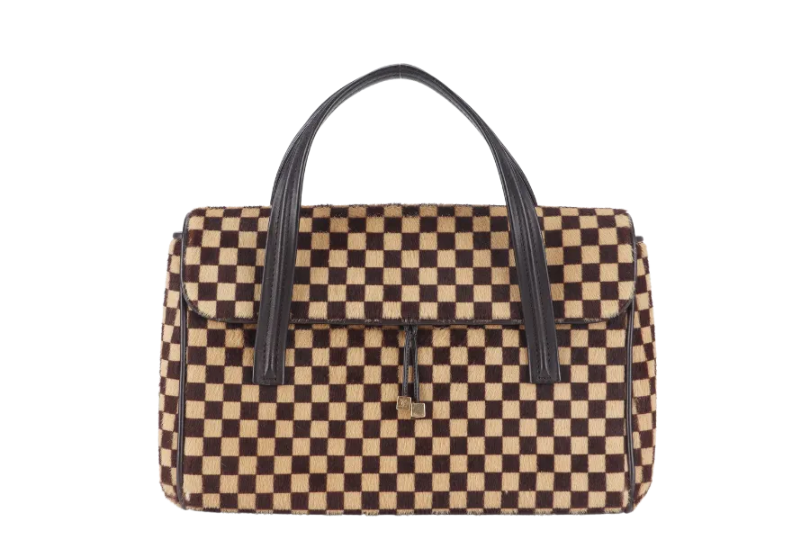 LOUIS VUITTON DAMIER SAUVAGE LIONNE SATCHEL (M92131) NO DUST COVER