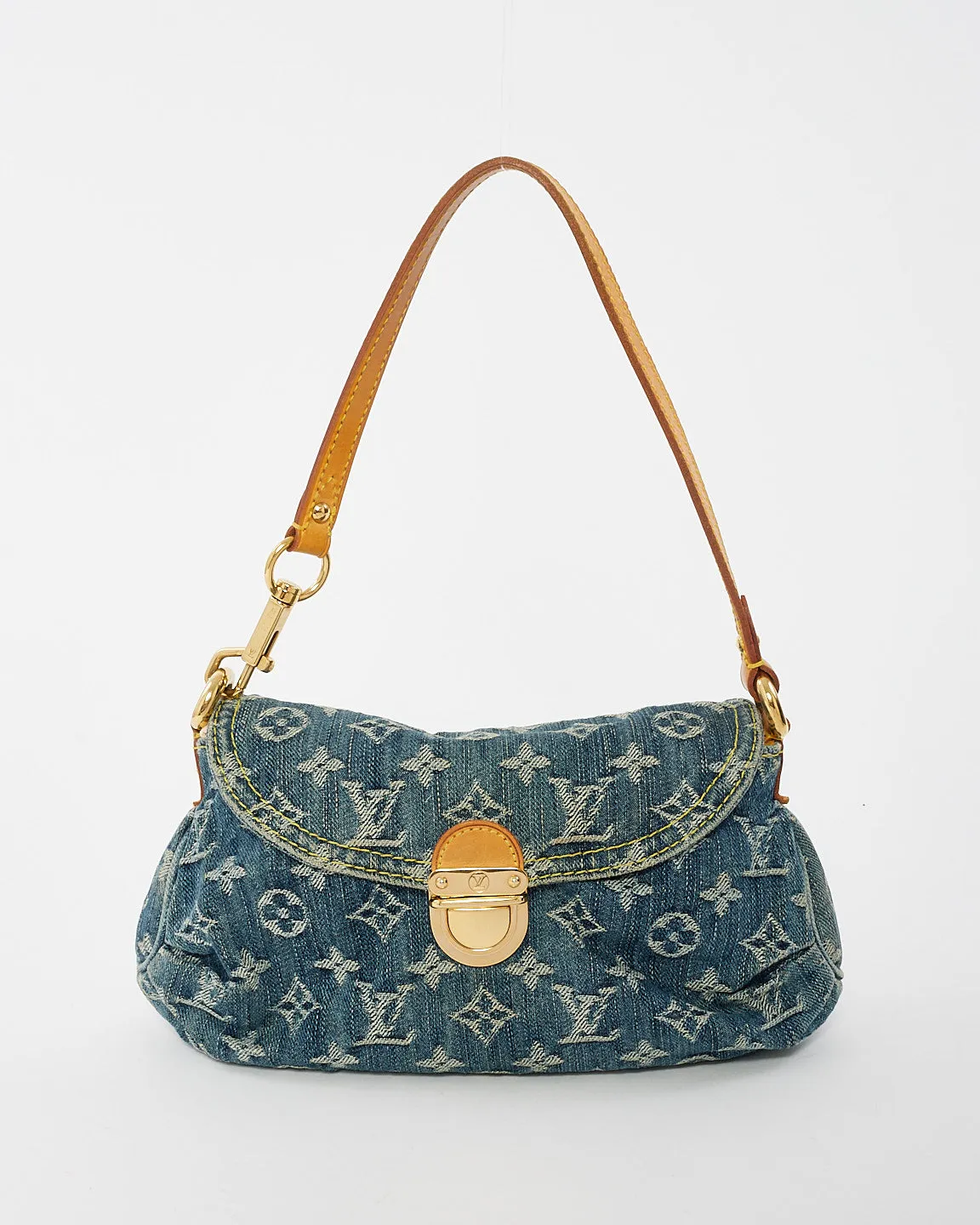Louis Vuitton Denim Mini Pleaty Shoulder Bag