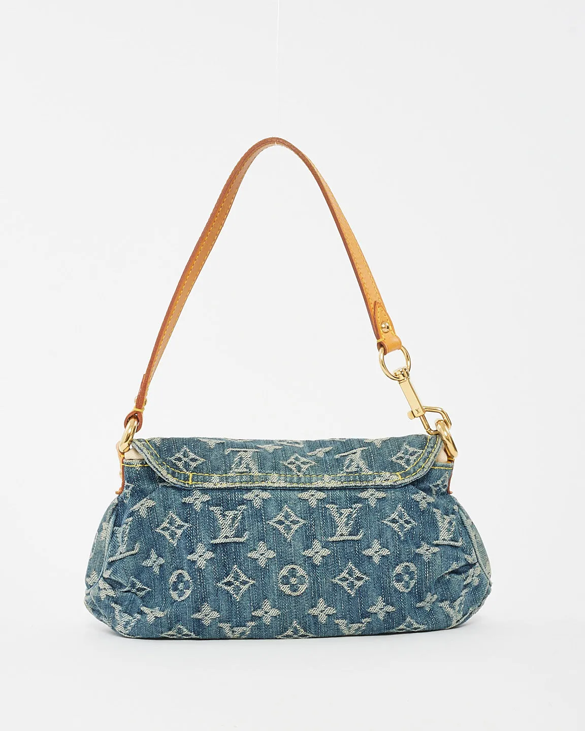 Louis Vuitton Denim Mini Pleaty Shoulder Bag