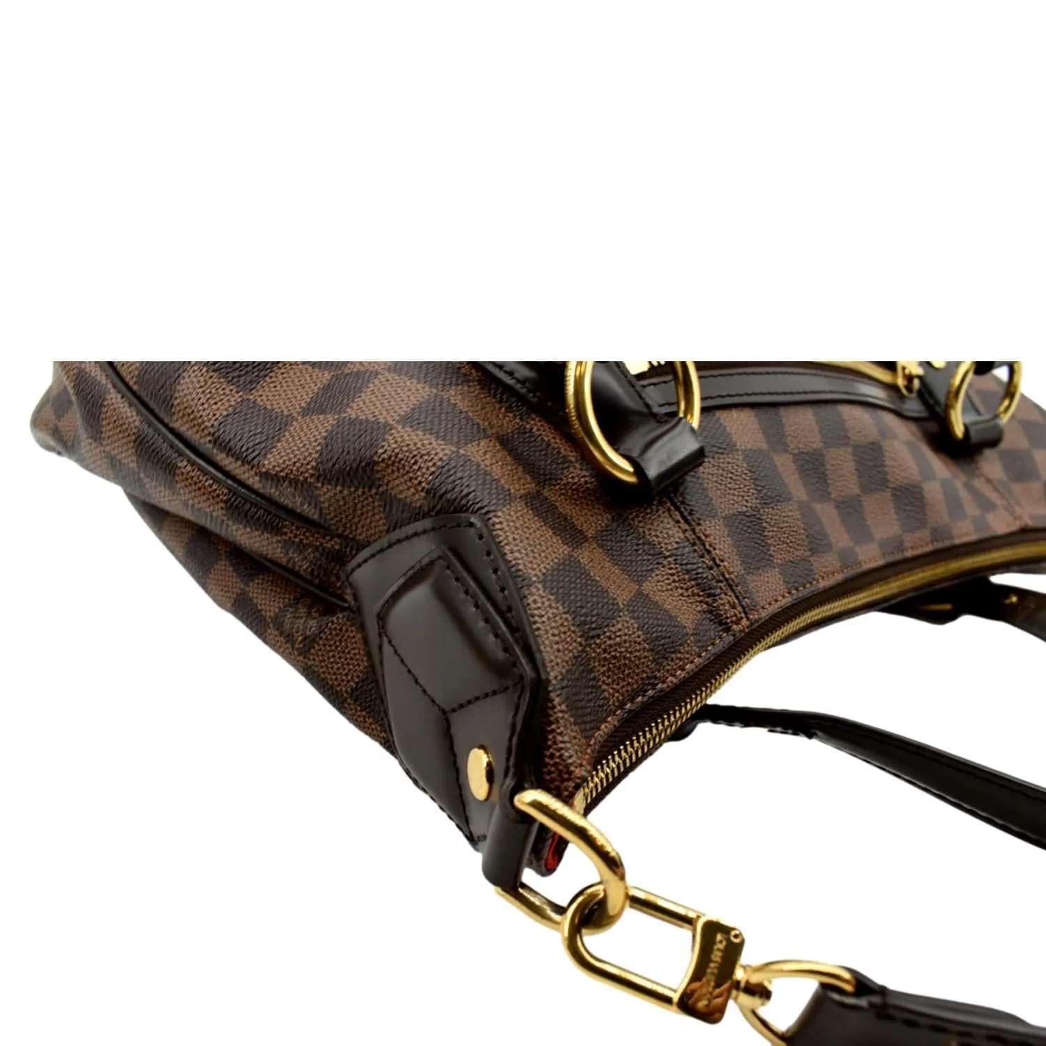 LOUIS VUITTON Evora MM Damier Ebene Shoulder Bag Brown