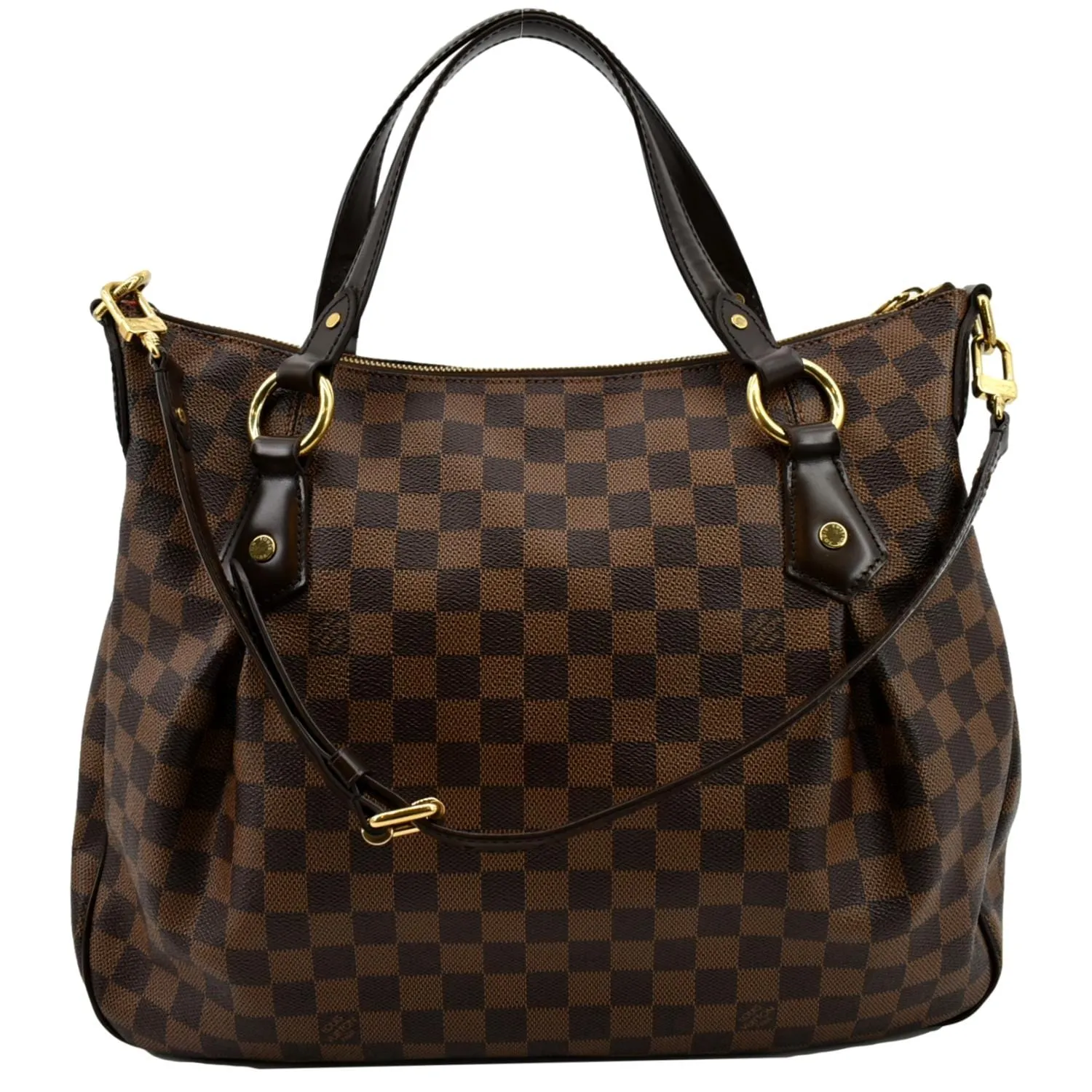 LOUIS VUITTON Evora MM Damier Ebene Shoulder Bag Brown