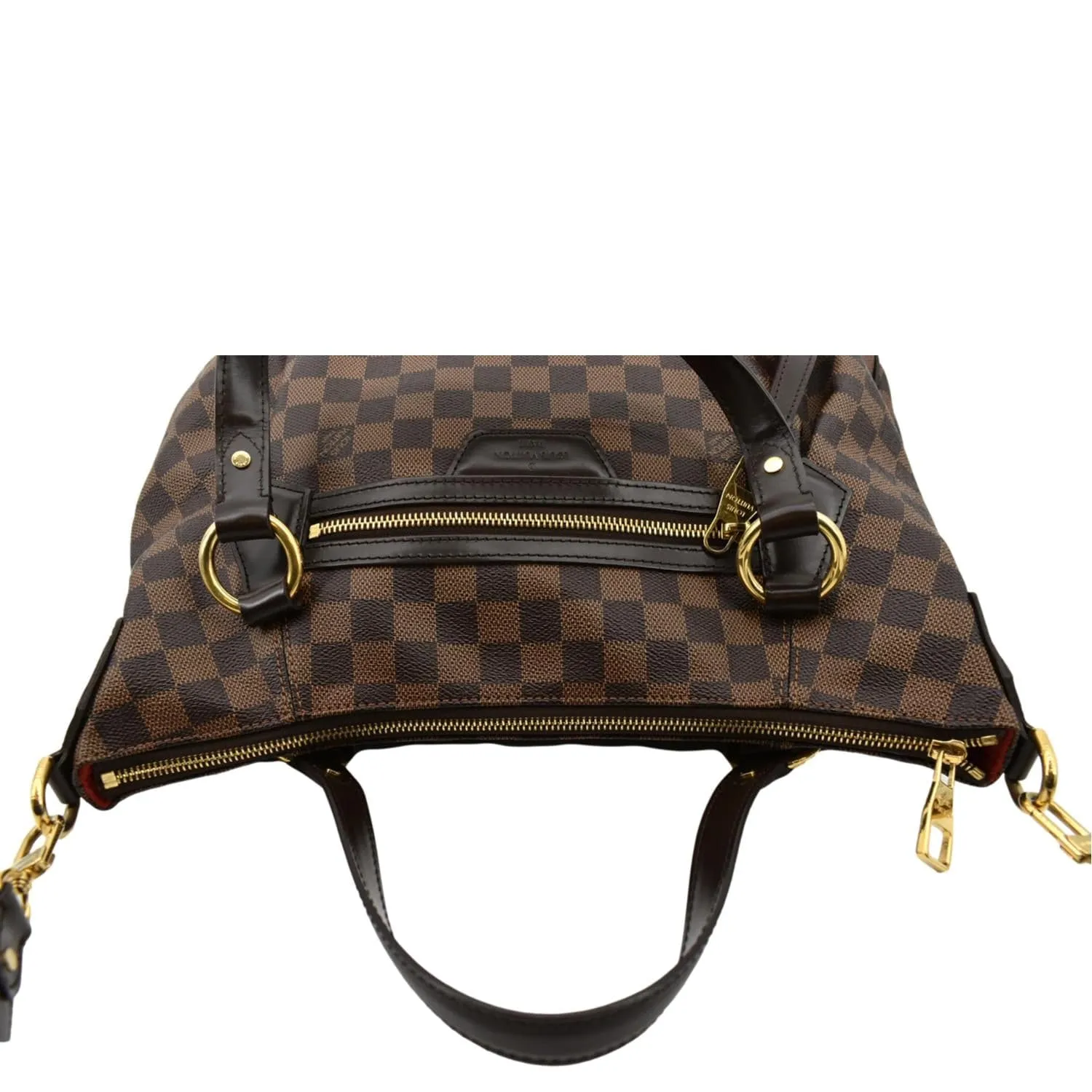 LOUIS VUITTON Evora MM Damier Ebene Shoulder Bag Brown