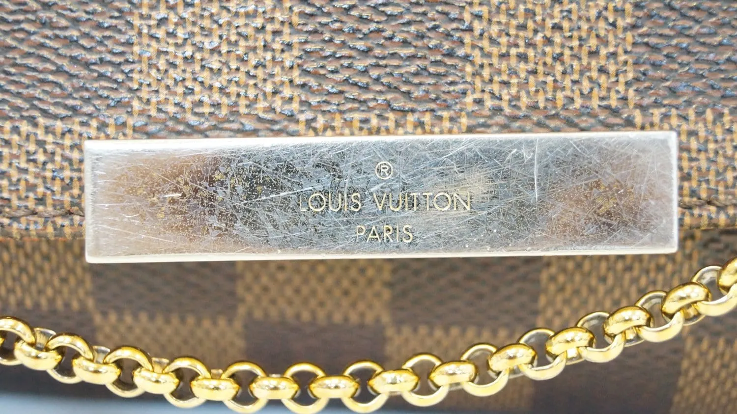 LOUIS VUITTON Favorite MM Damier Ebene Crossbody Bag