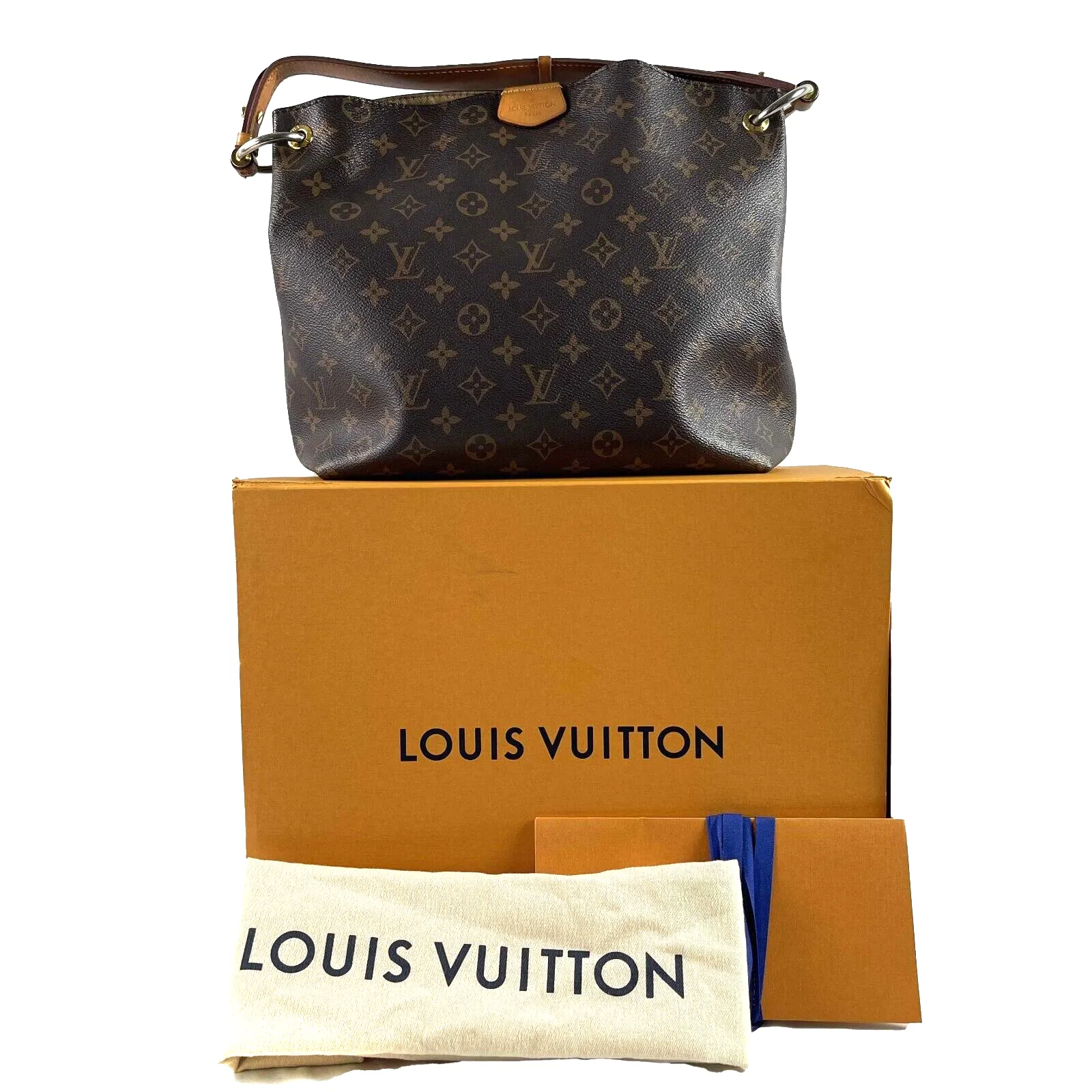 Louis Vuitton Graceful PM in Monogram Canvas Brown Shoulder Handbag