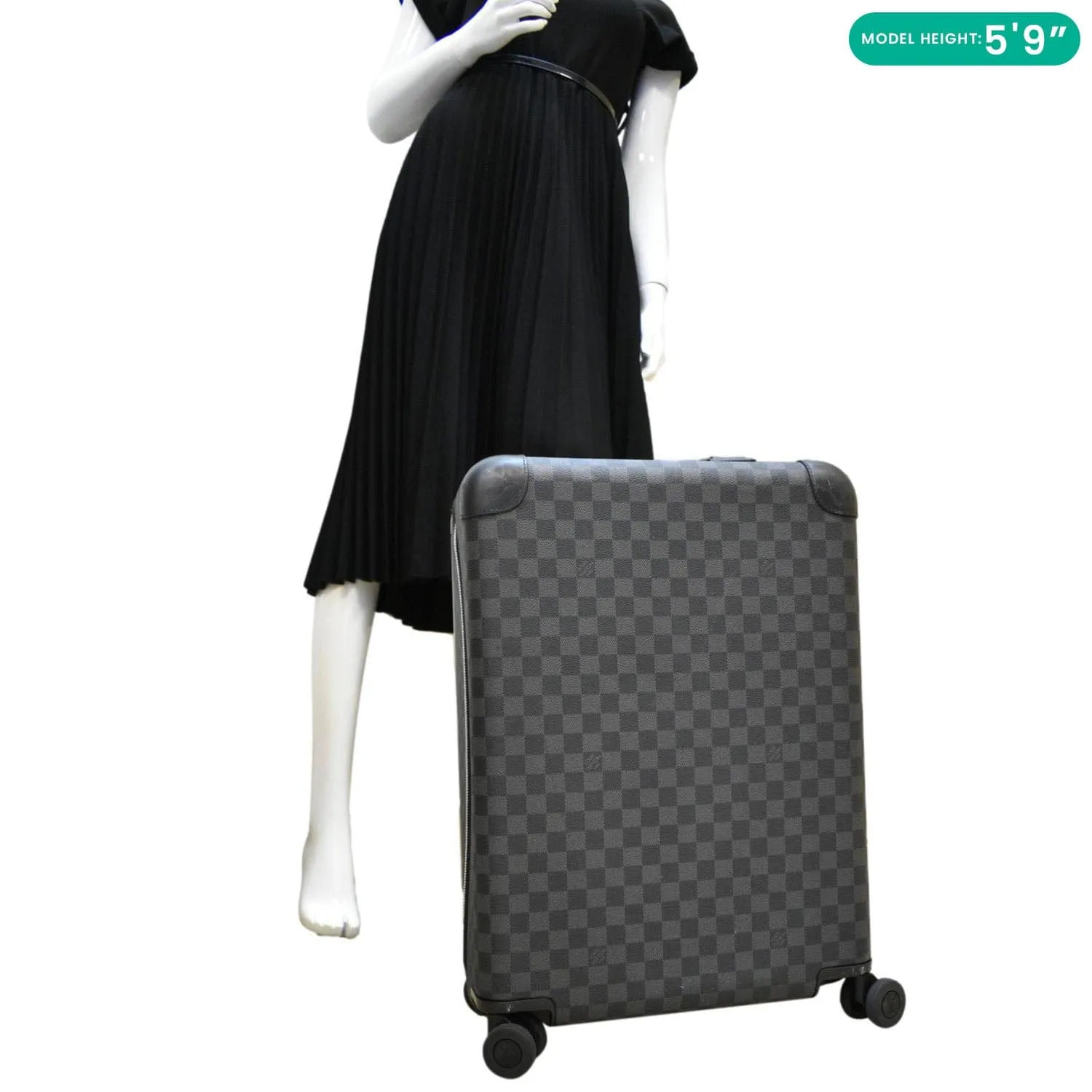 LOUIS VUITTON Horizon 55 Damier Graphite Canvas Rolling Suitcase Black