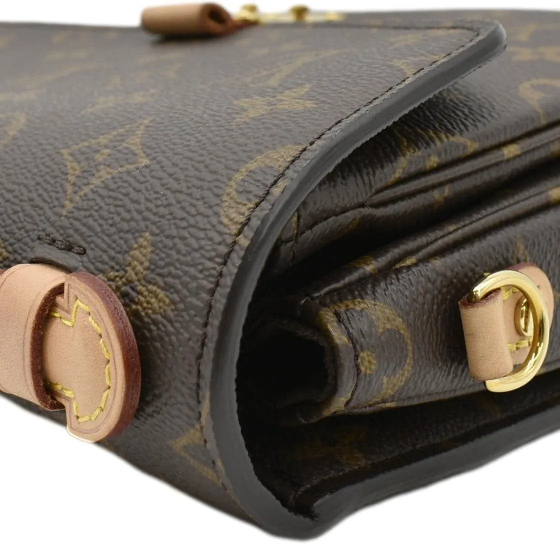 LOUIS VUITTON Metis Pochette Monogram Canvas Crossbody Bag Brown