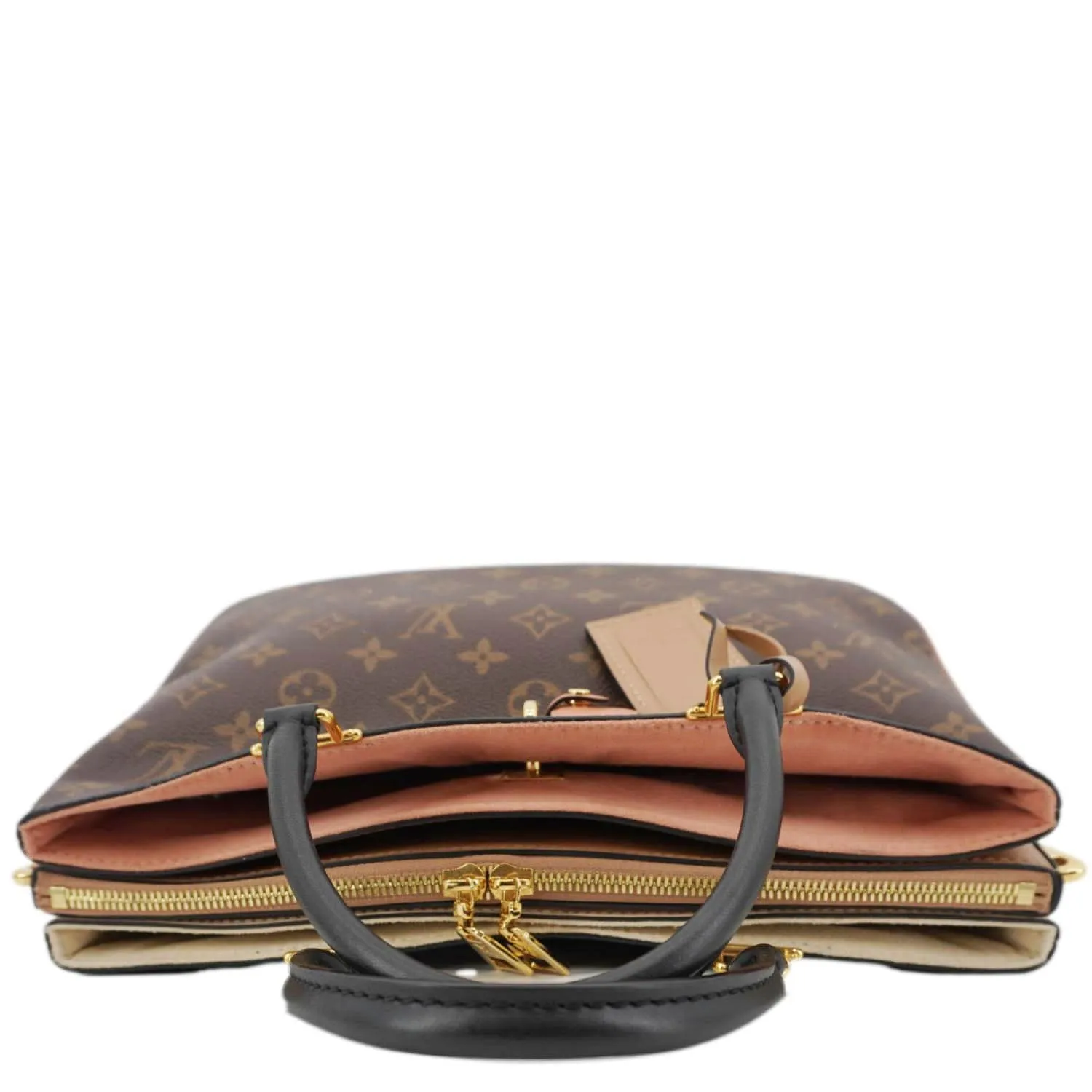 LOUIS VUITTON Millefeuille Monogram Canvas Shoulder Bag Brown
