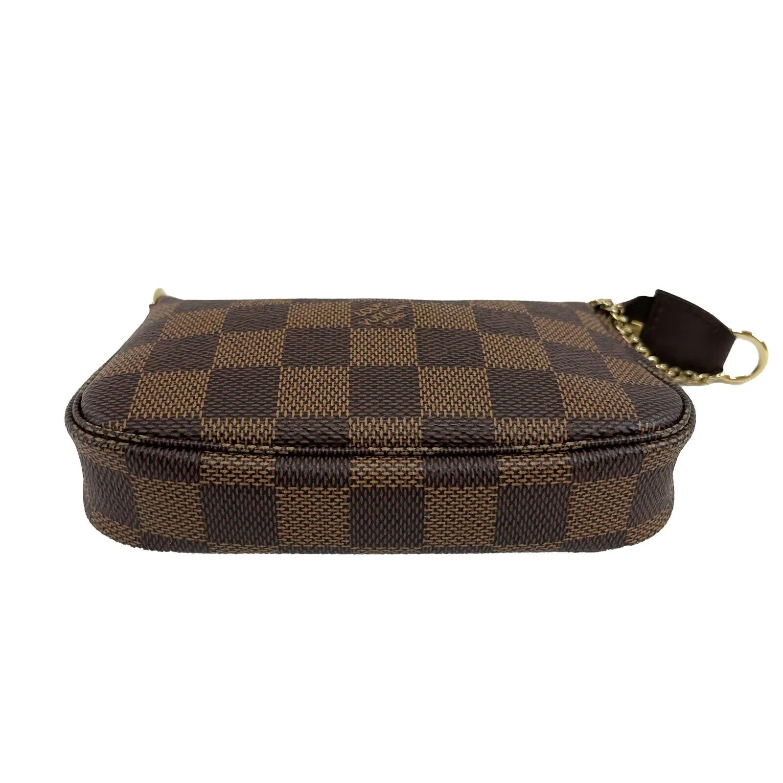 Louis Vuitton Mini Pochette Accessoires Damier Ebene Canvas Brown Pristine 2022