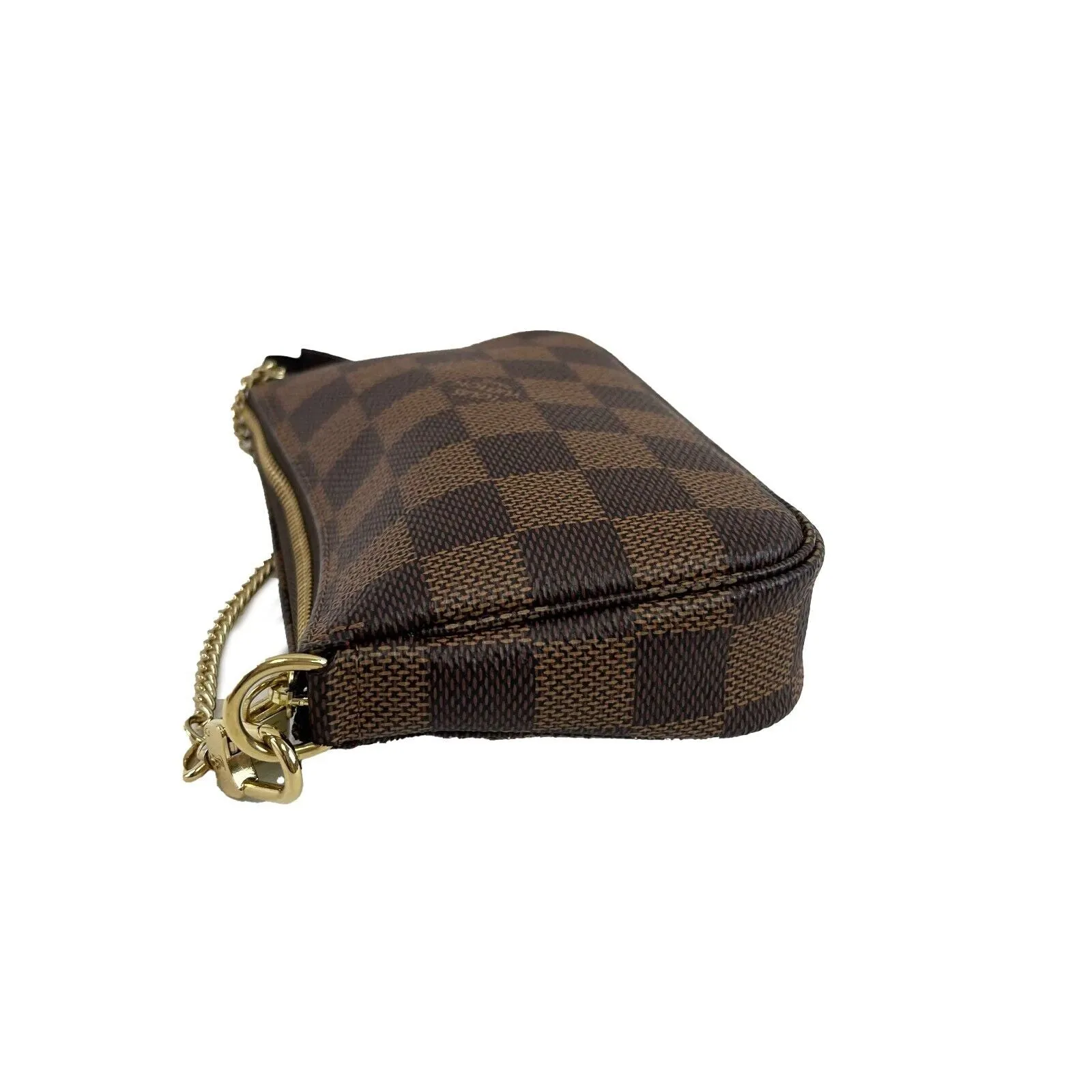 Louis Vuitton Mini Pochette Accessoires Damier Ebene Canvas Brown Pristine 2022