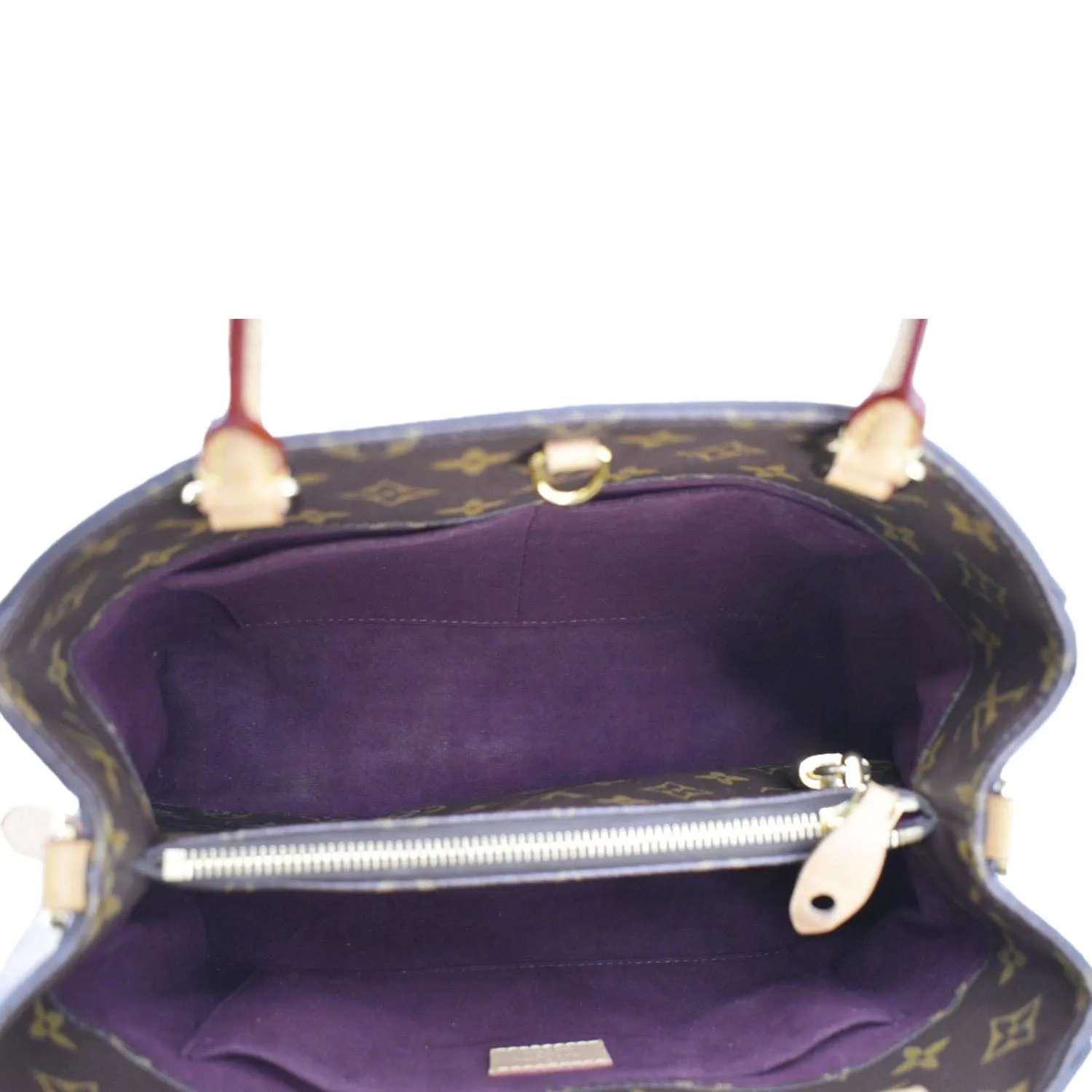 LOUIS VUITTON Montaigne MM Monogram Canvas Shoulder Bag Brown