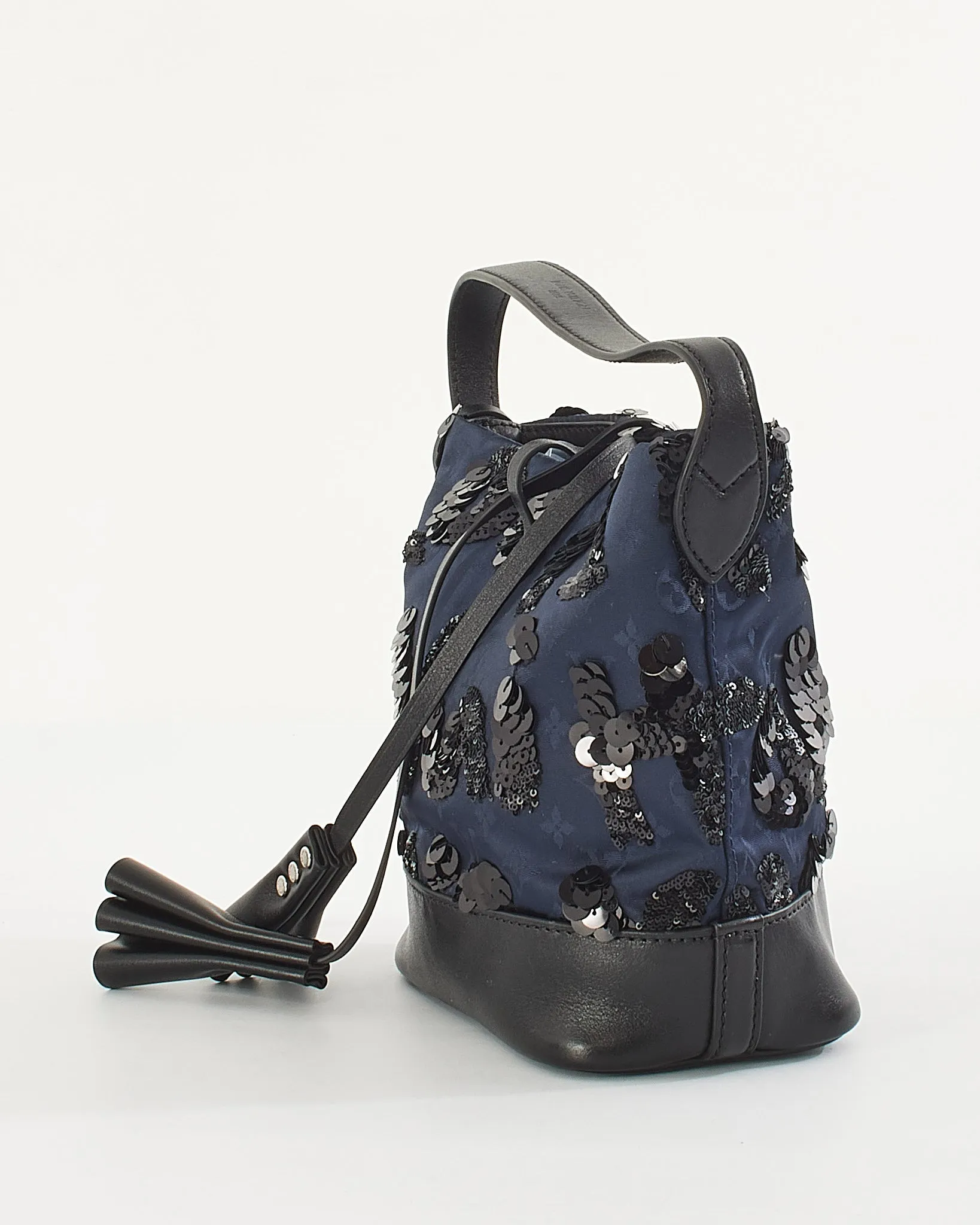 Louis Vuitton Navy/Black Monogram Satin Spotlight Shoulder Bag