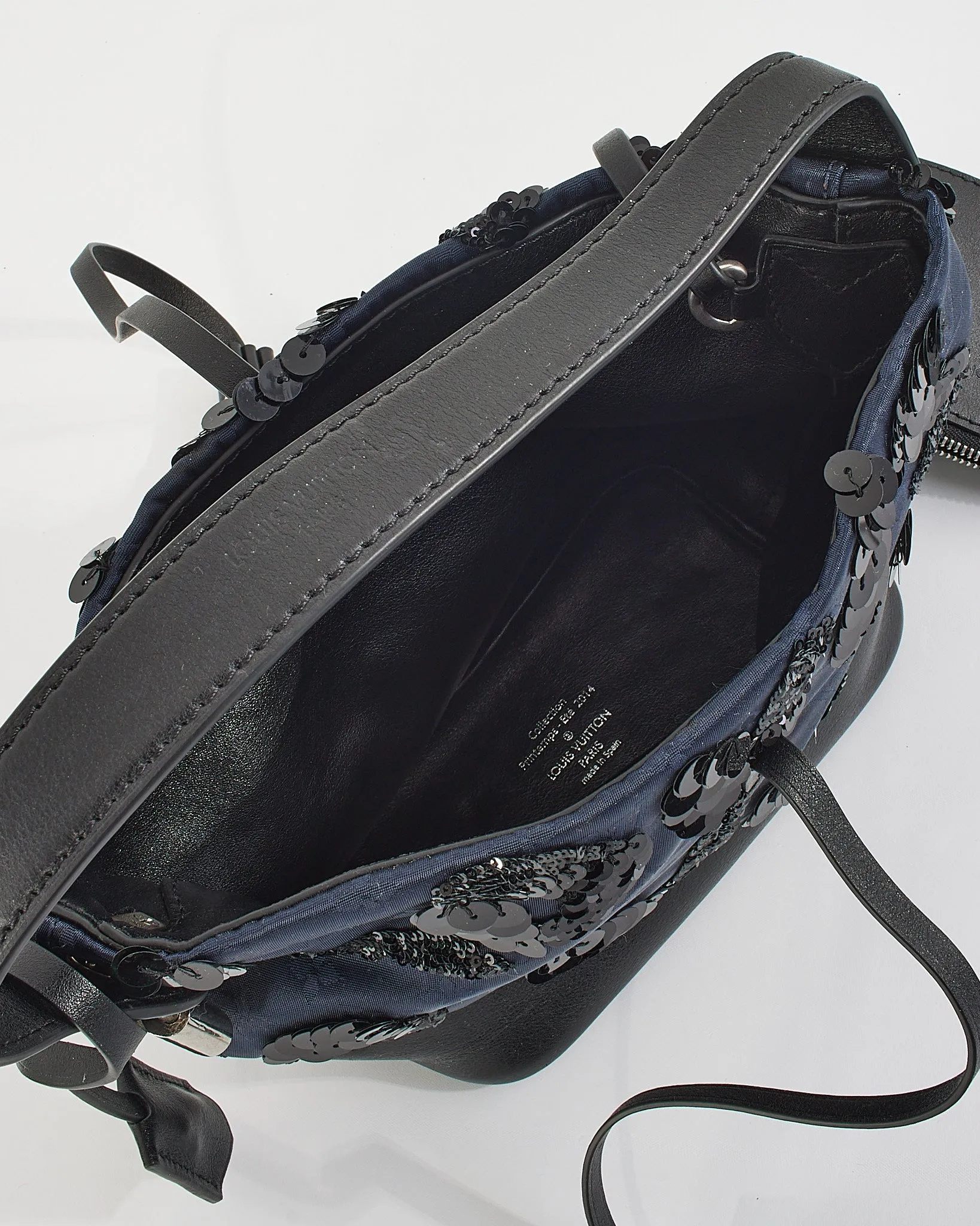 Louis Vuitton Navy/Black Monogram Satin Spotlight Shoulder Bag