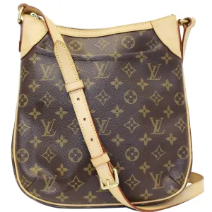 LOUIS VUITTON Odeon PM Monogram Canvas Shoulder Crossbody Bag Brown